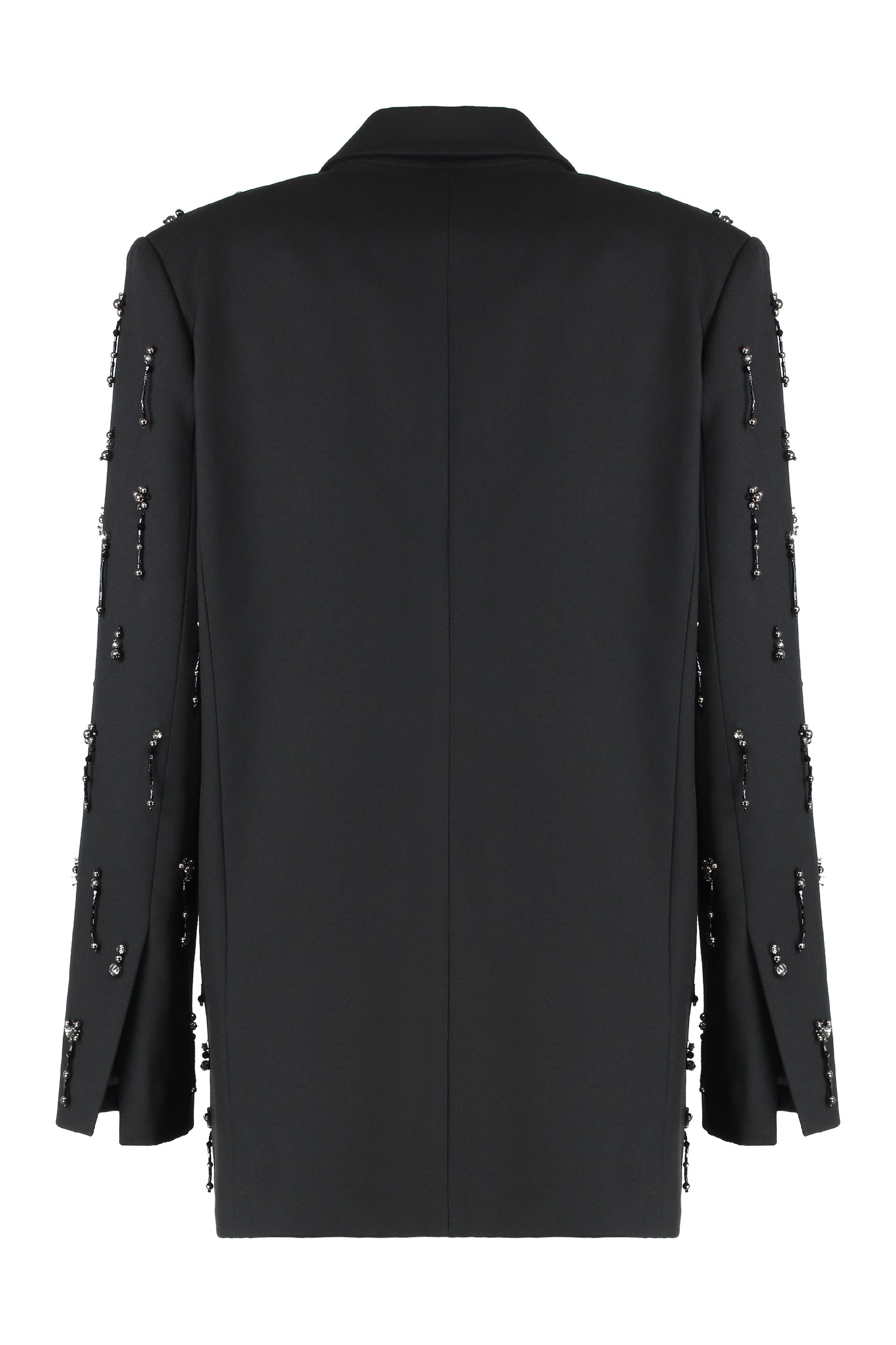 Blazer with crystals and pearls