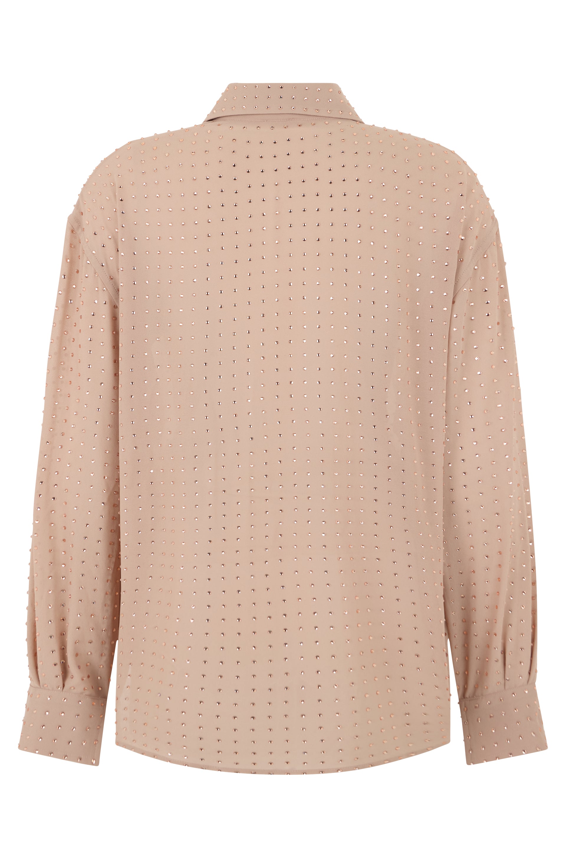 Georgette blouse with rhinestones