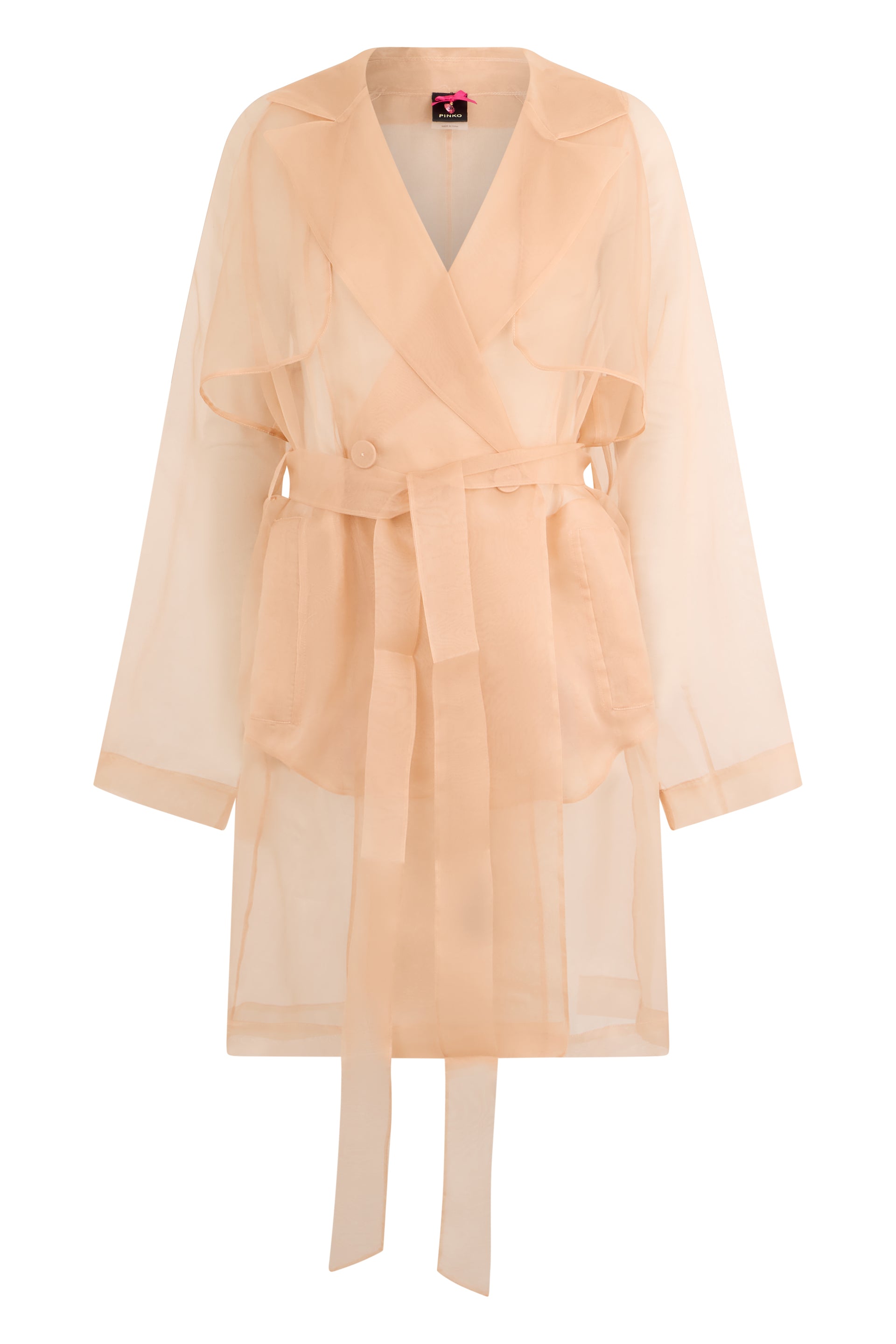 Coconut Trench in Organza with Belt