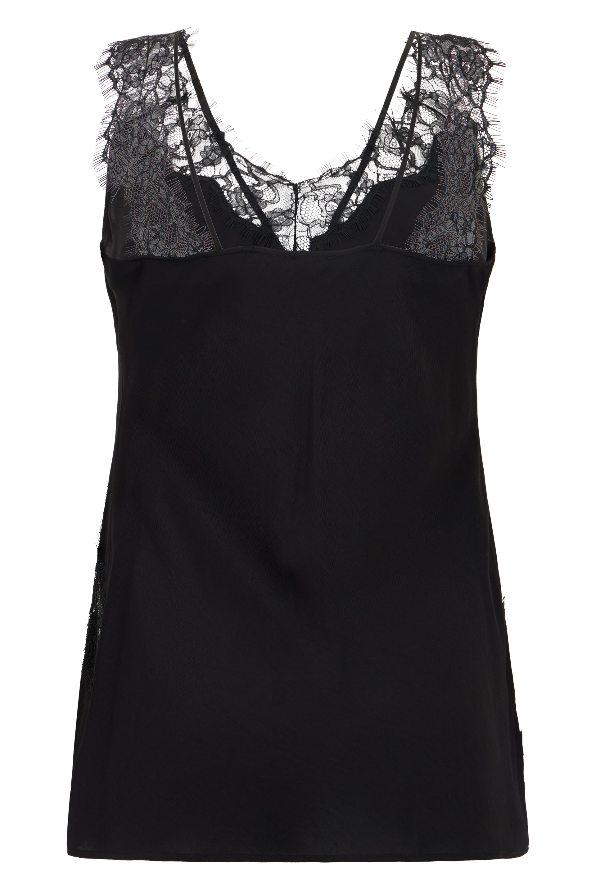 Top with lace embroidery