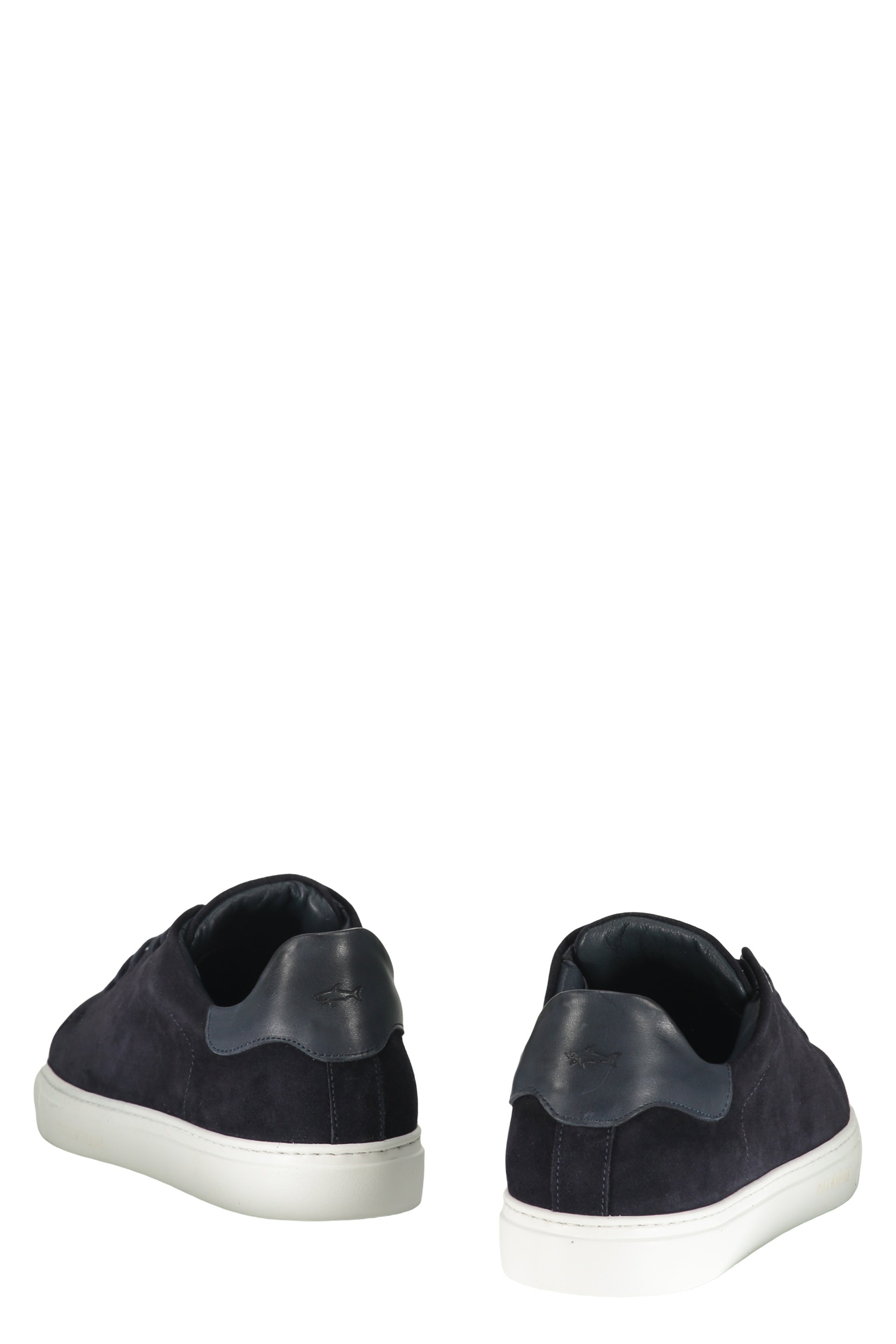 Blue sports shoes with white sole elegant