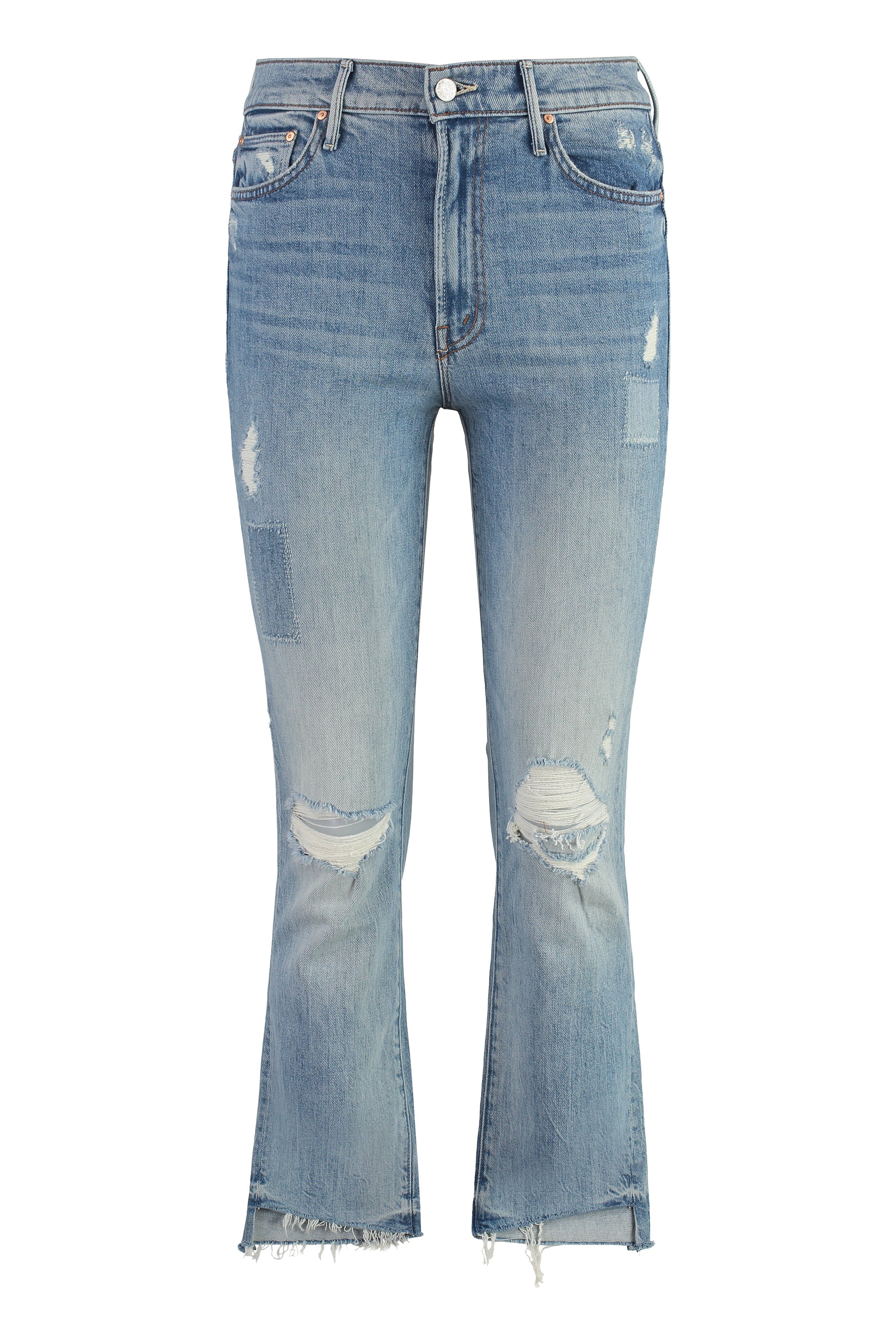 The Insider Crop Step Fray Stretch cotton jeans