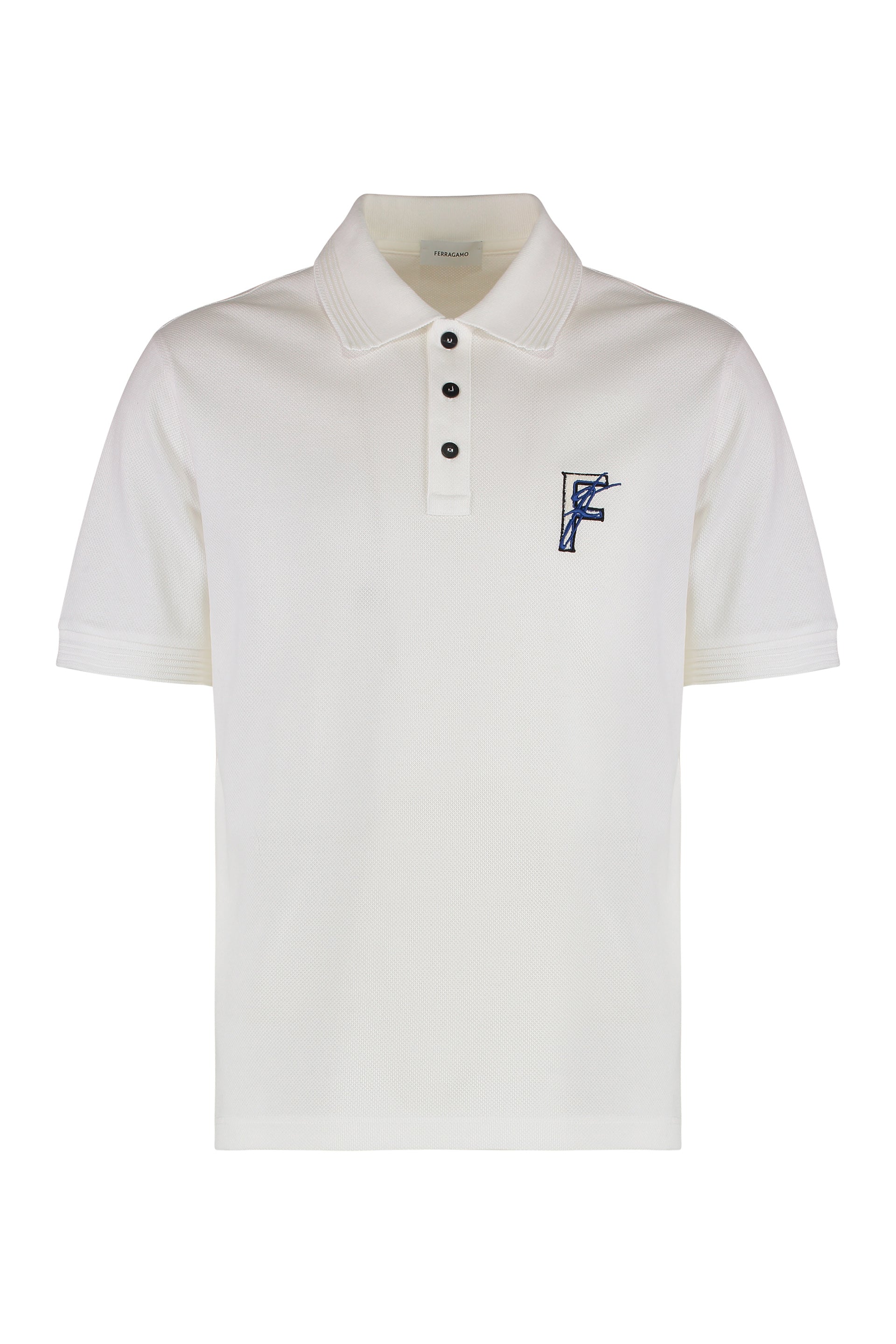 Cotton-piqué polo shirt