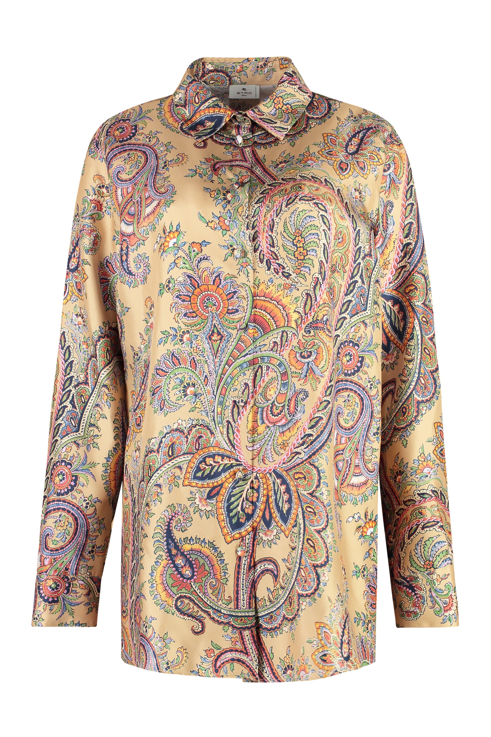 Printed silk shirt