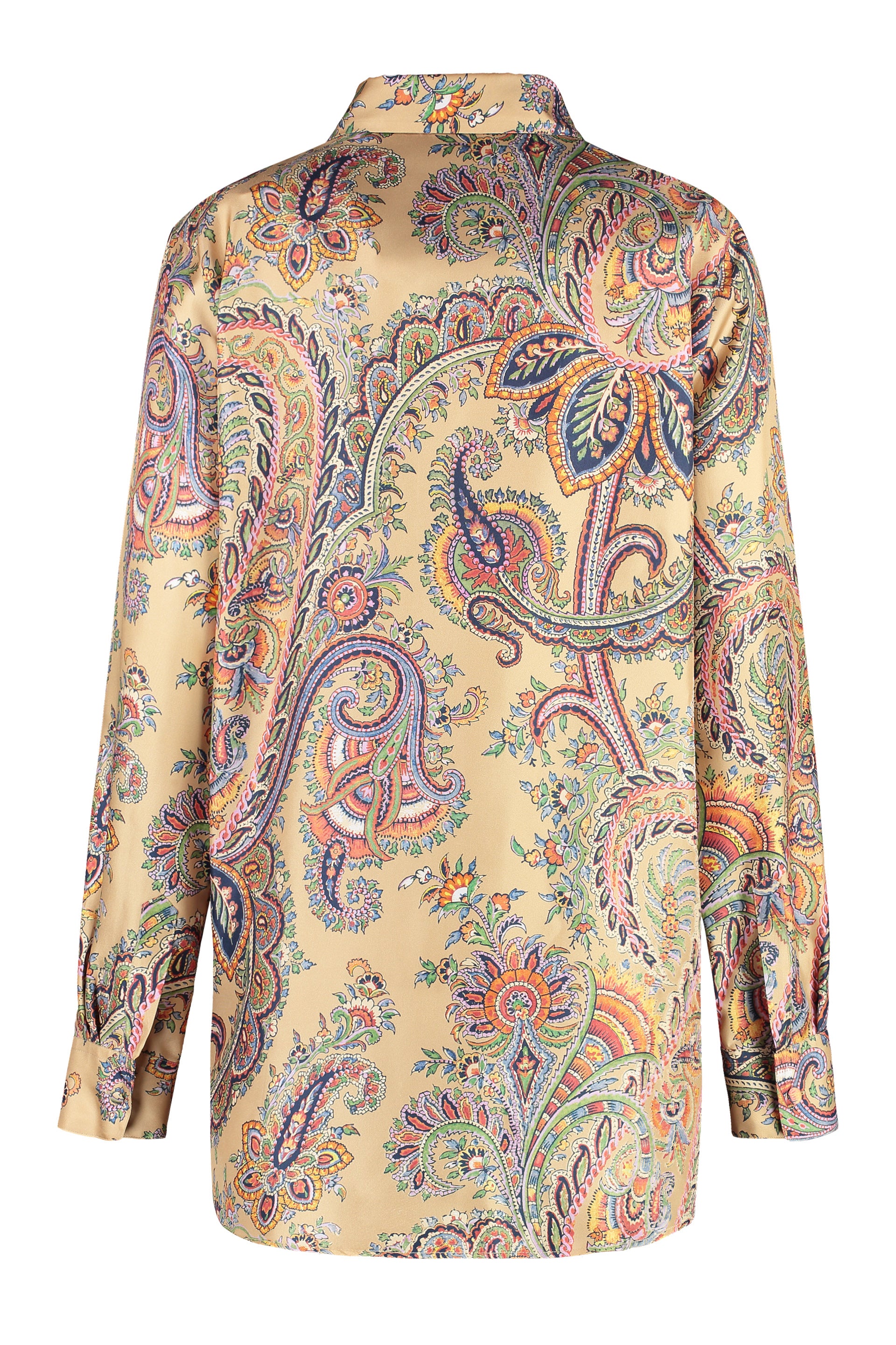 Printed silk shirt