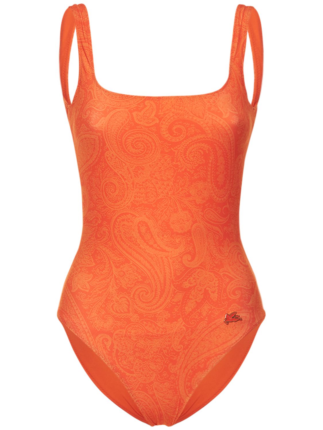 Minimalist and comfortable orange swimsuit