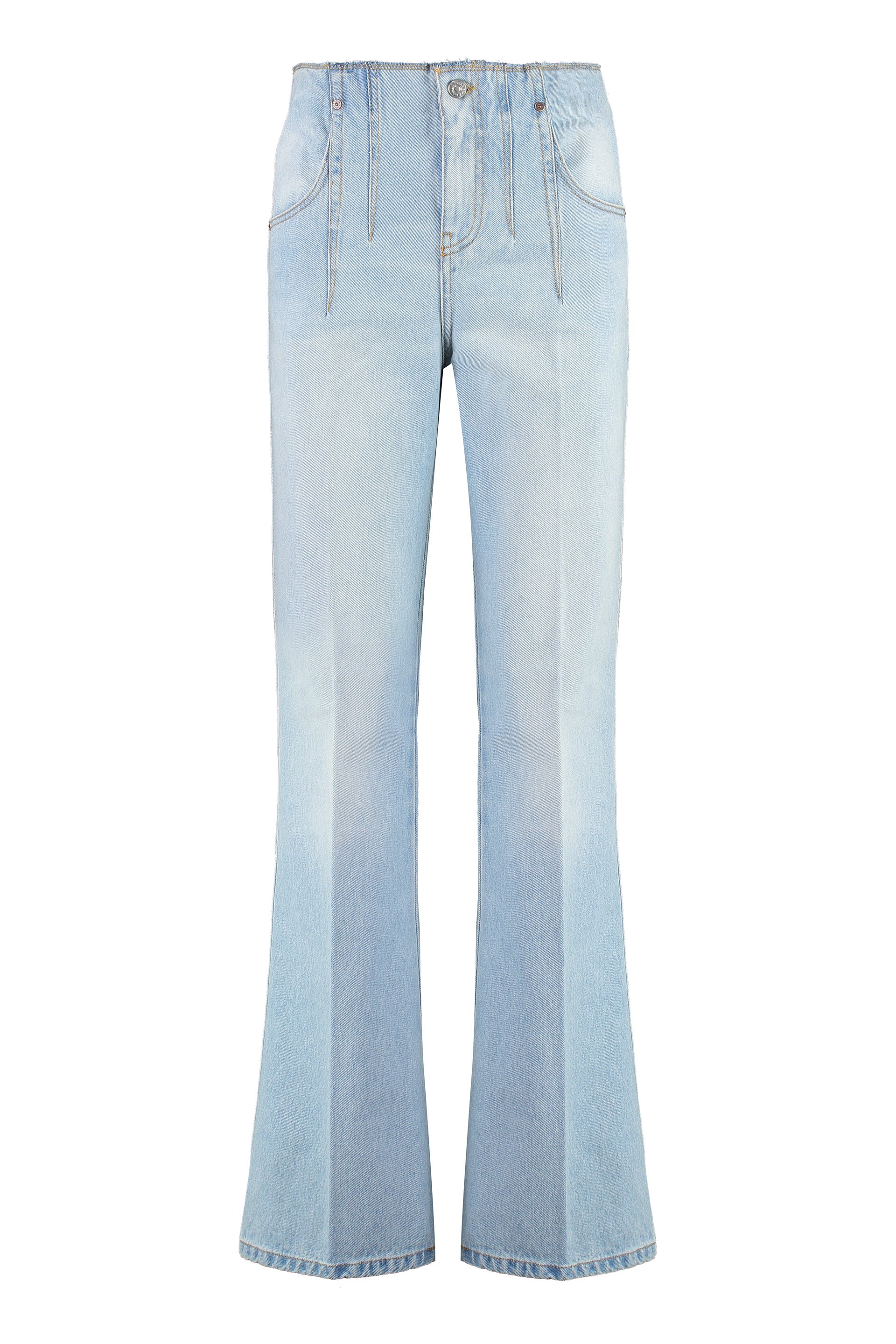 High-rise flared jeans