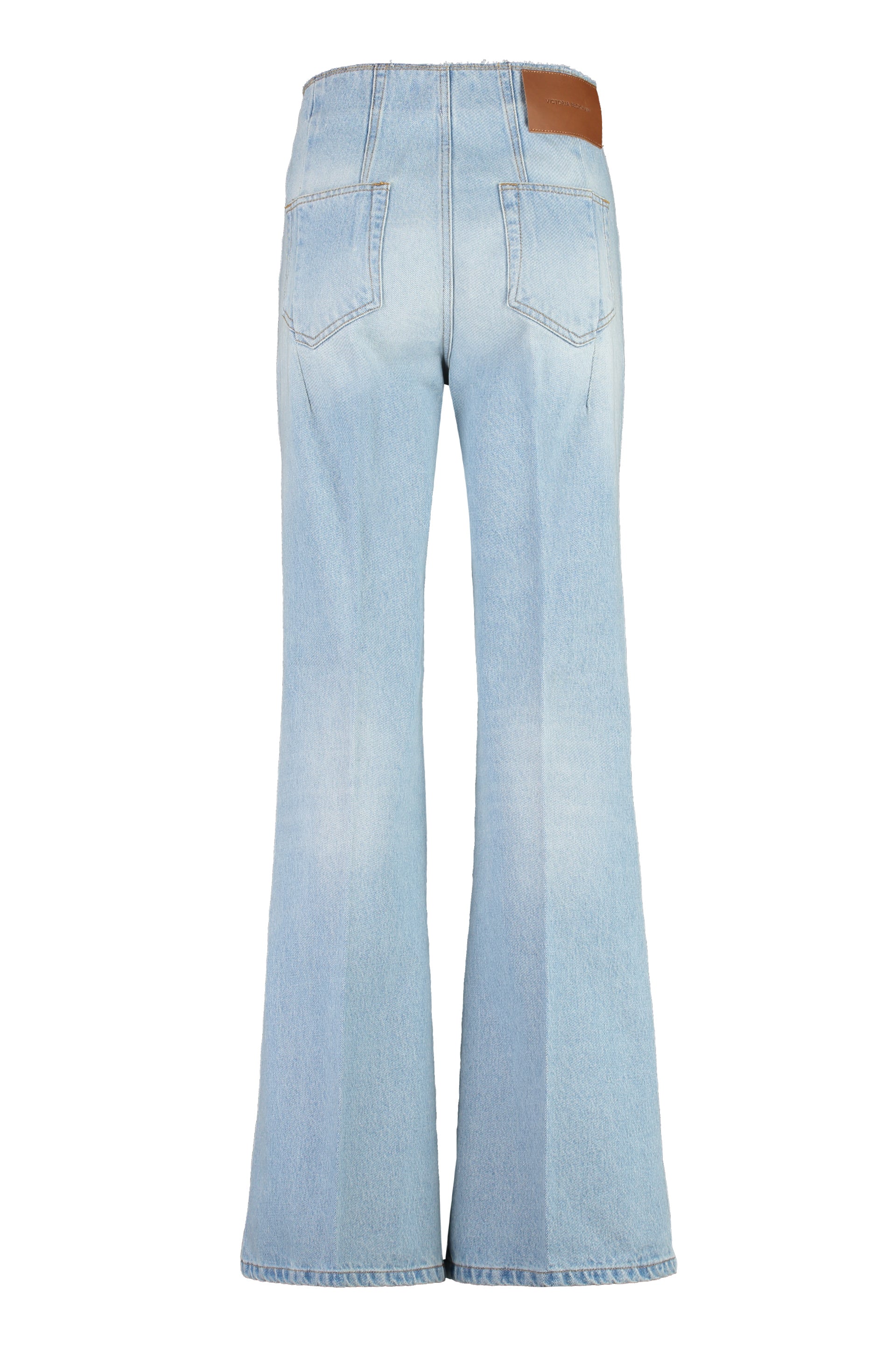 High-rise flared jeans