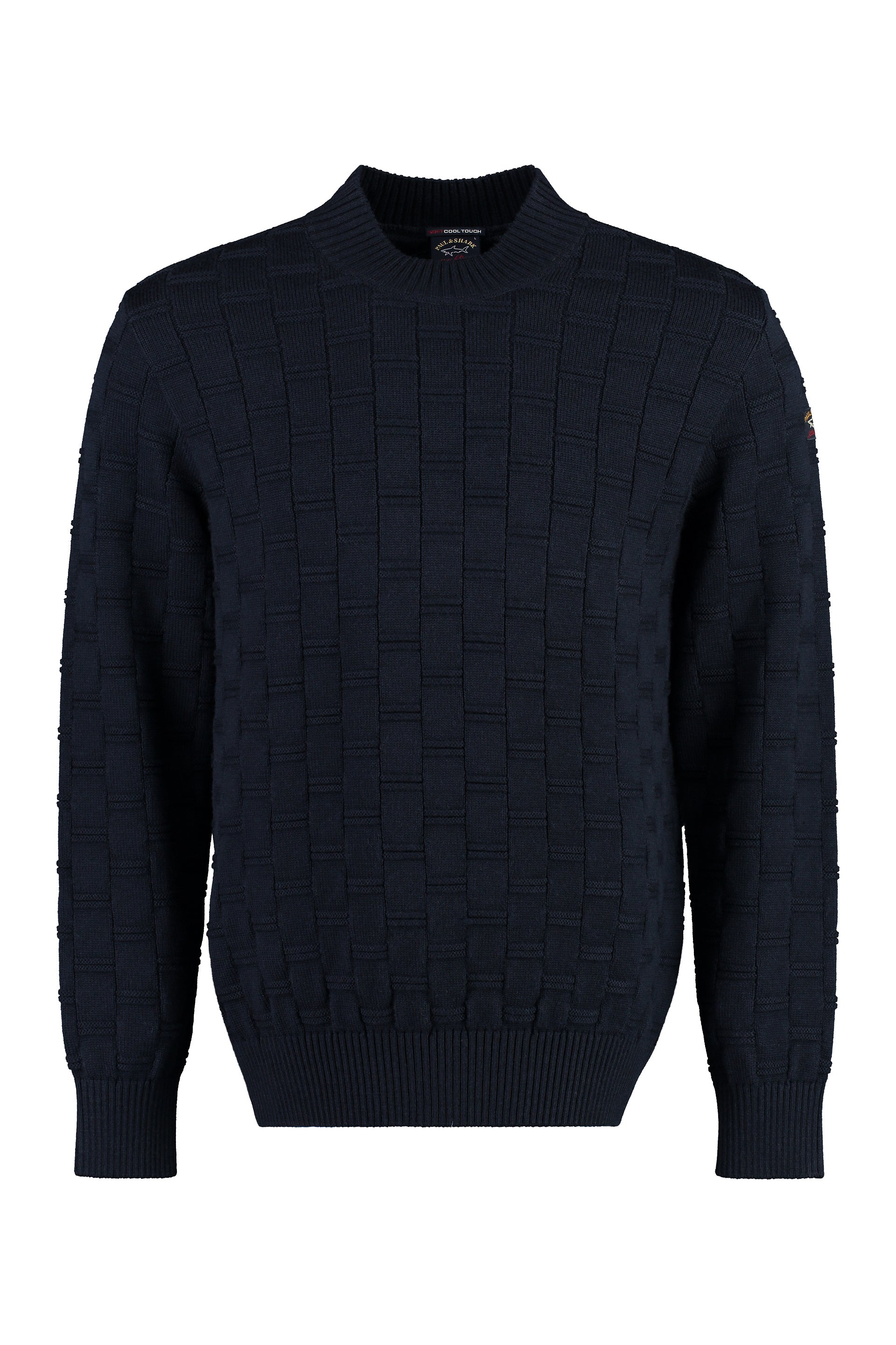 Virgin wool crew-neck sweater