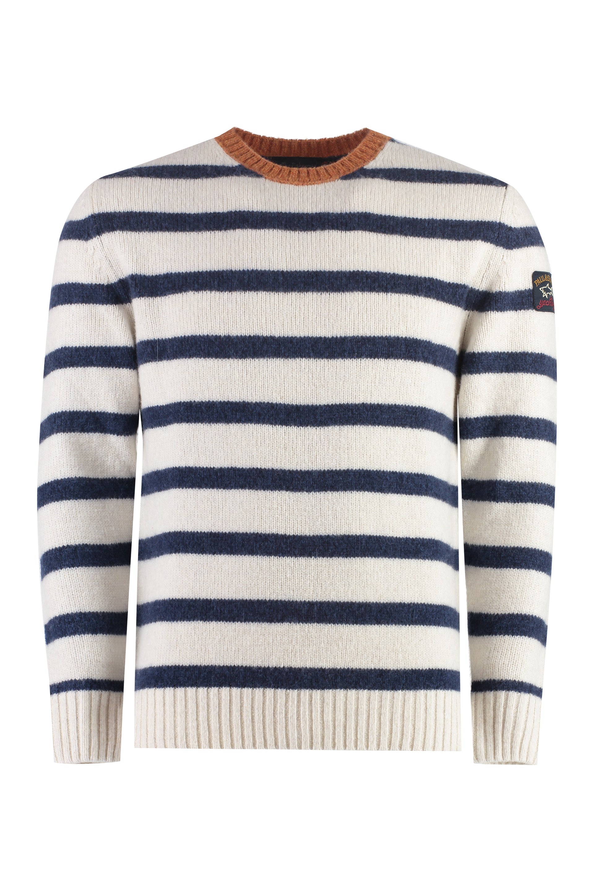 Wool-blend crew-neck sweater