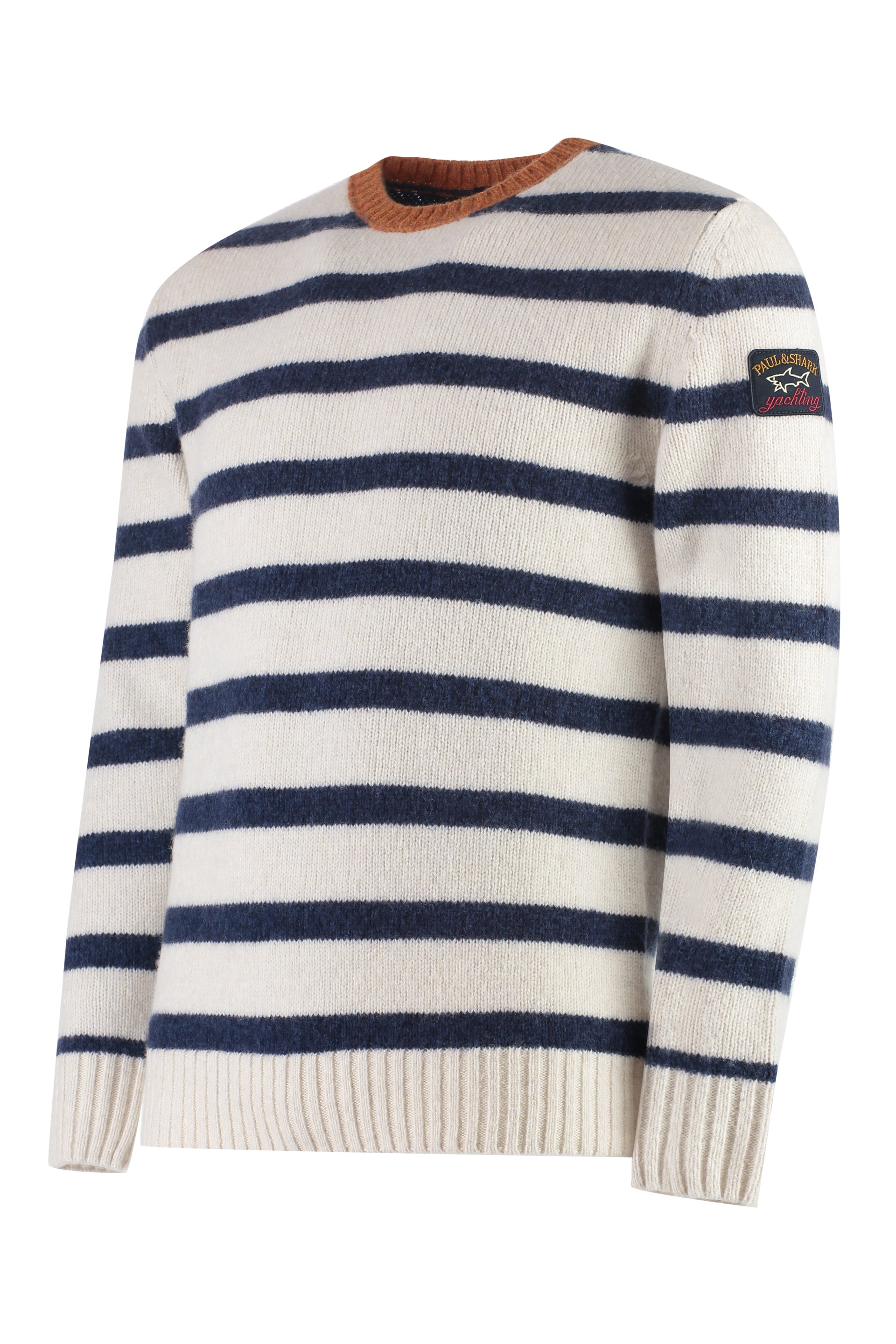 Wool-blend crew-neck sweater