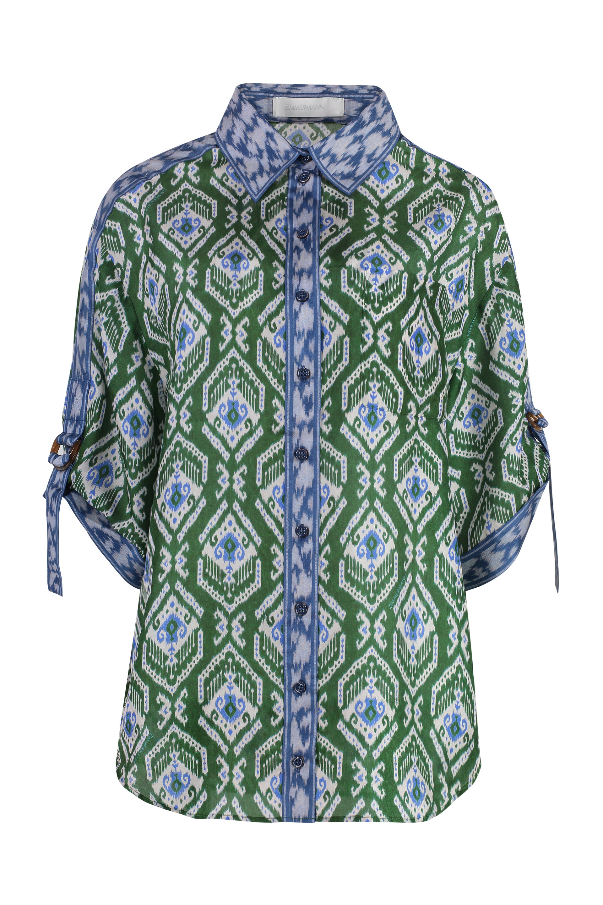 Wyle printed silk blouse