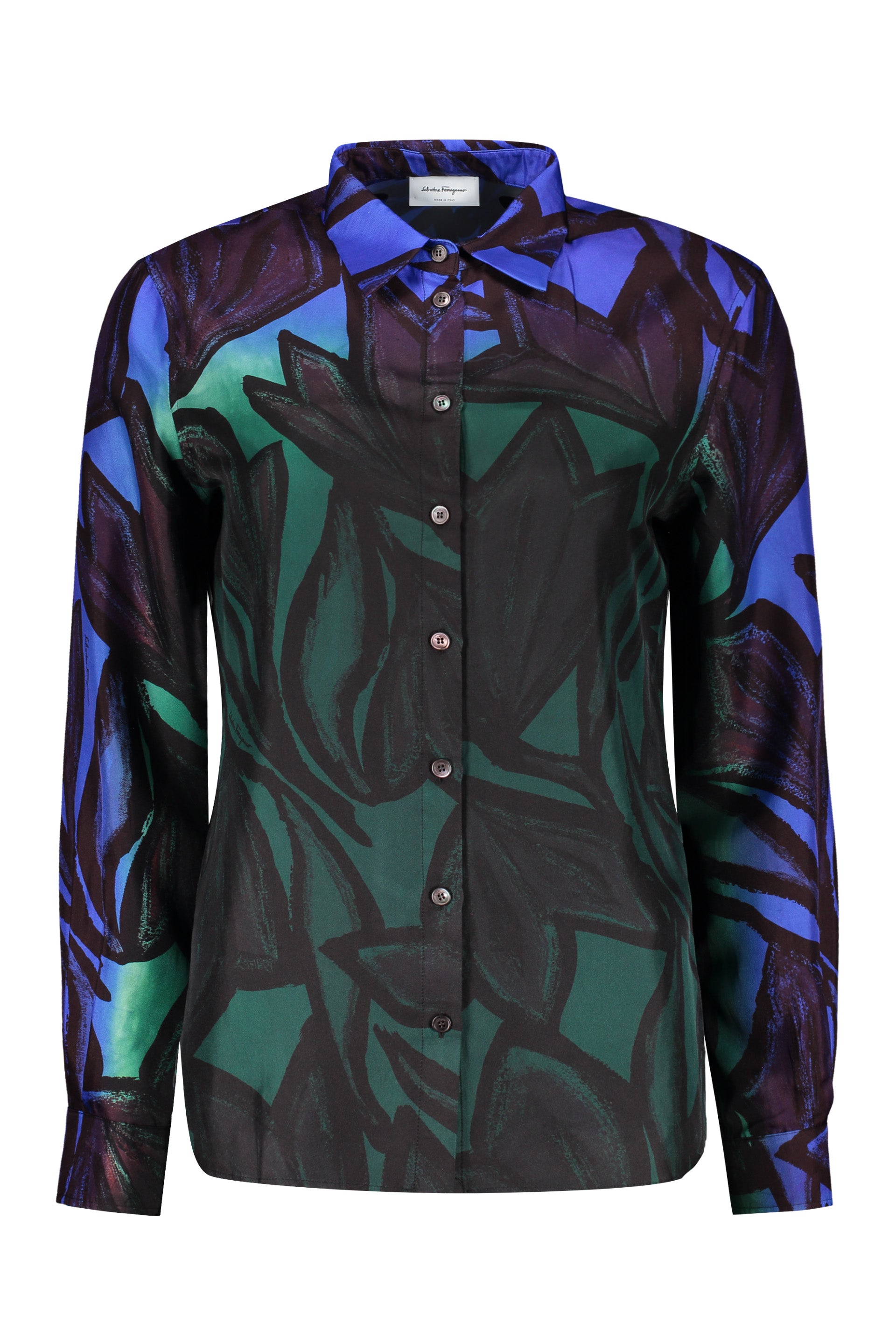 Printed silk shirt