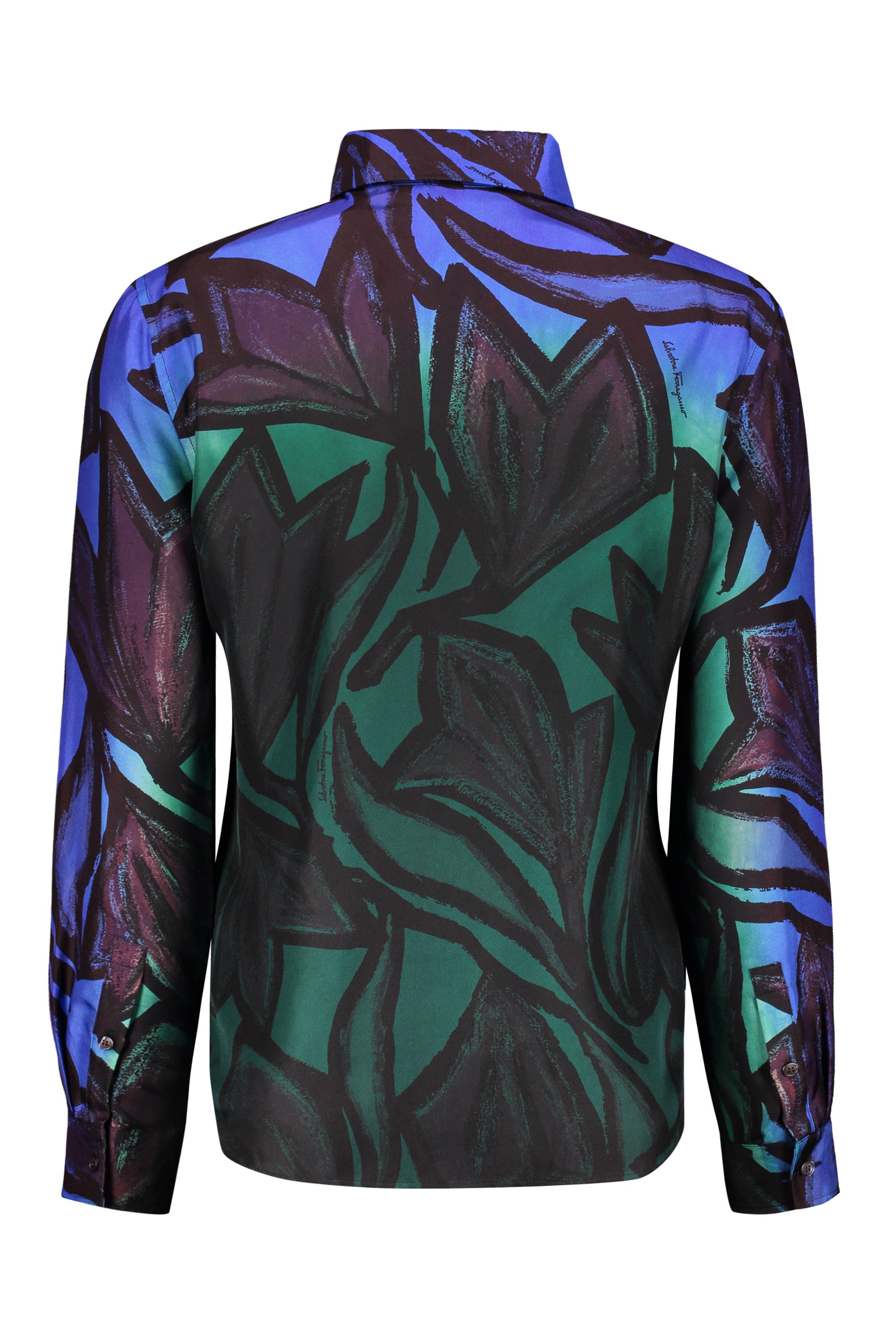 Printed silk shirt