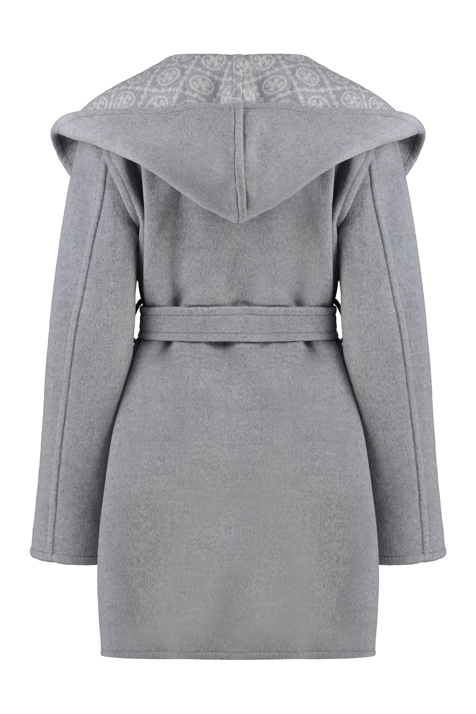 Hooded wool coat