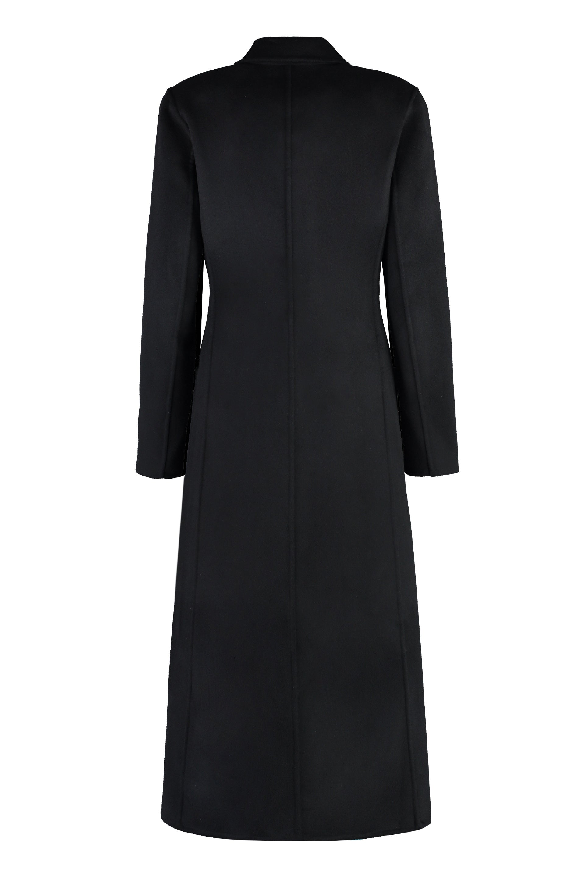 Single-breasted wool coat