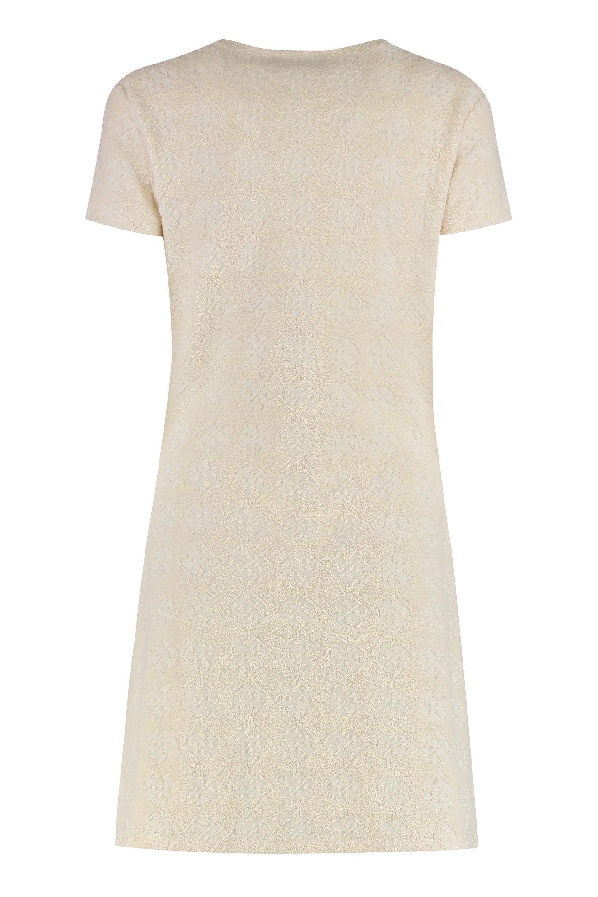 Terry cotton-blend dress