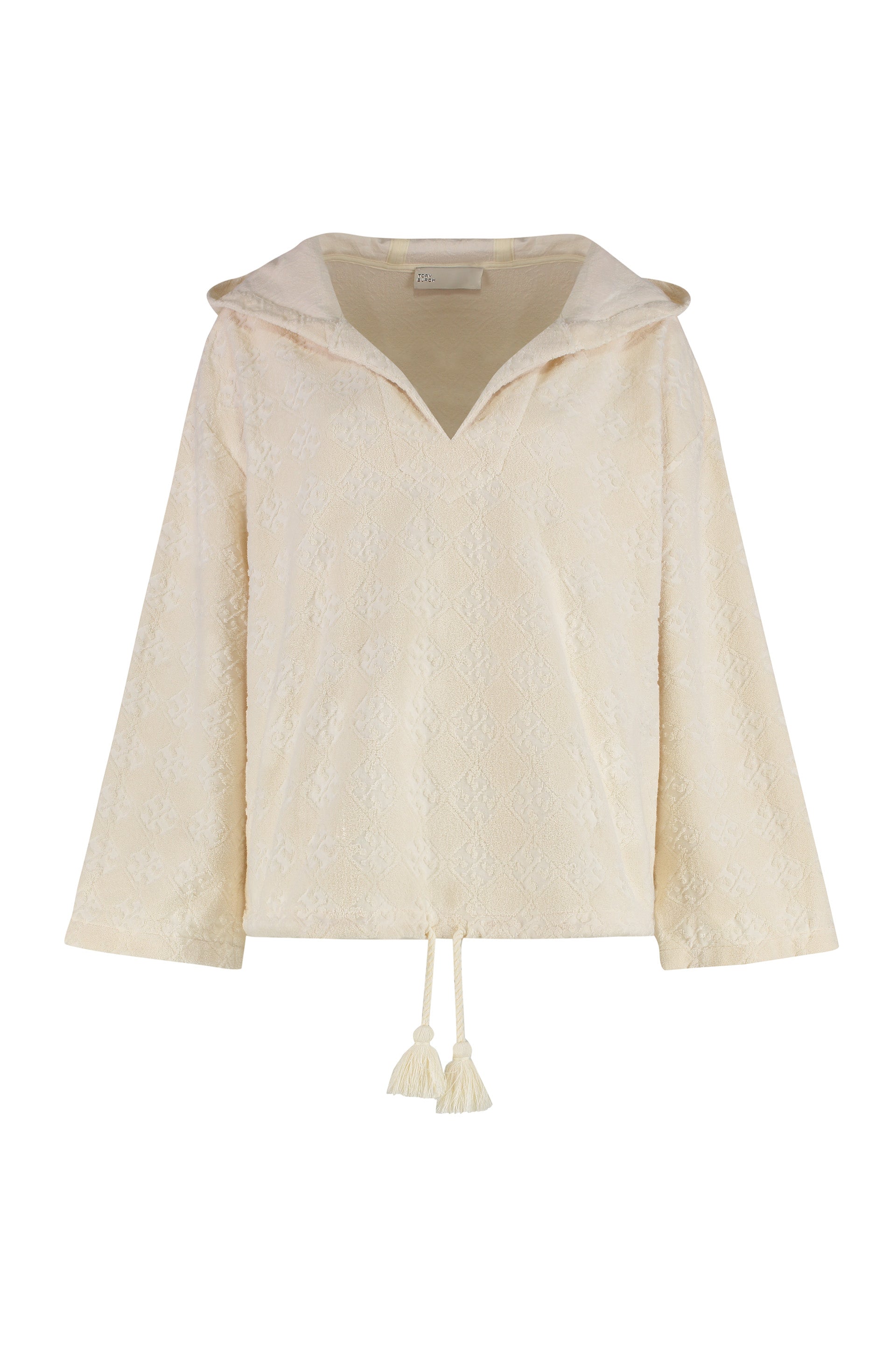 Terry hooded sweatshirt