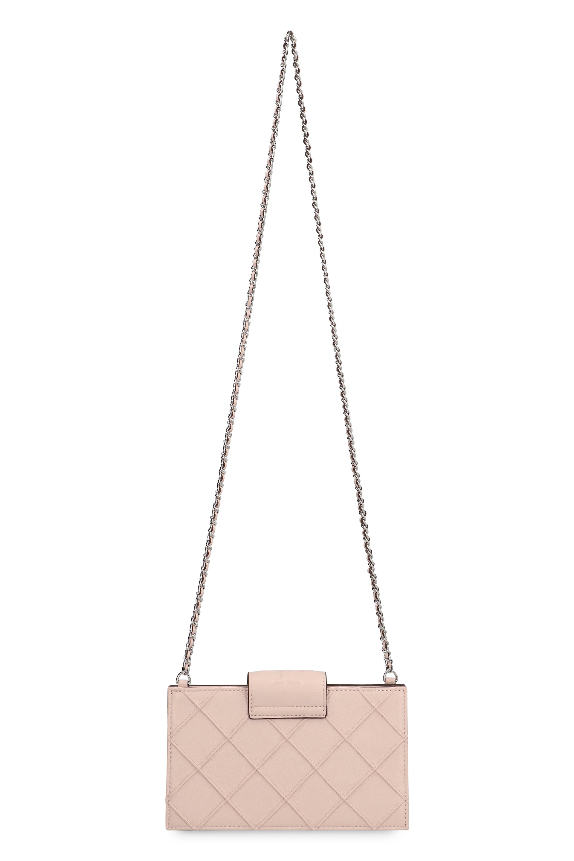 Fleming mini Leather wallet on chain