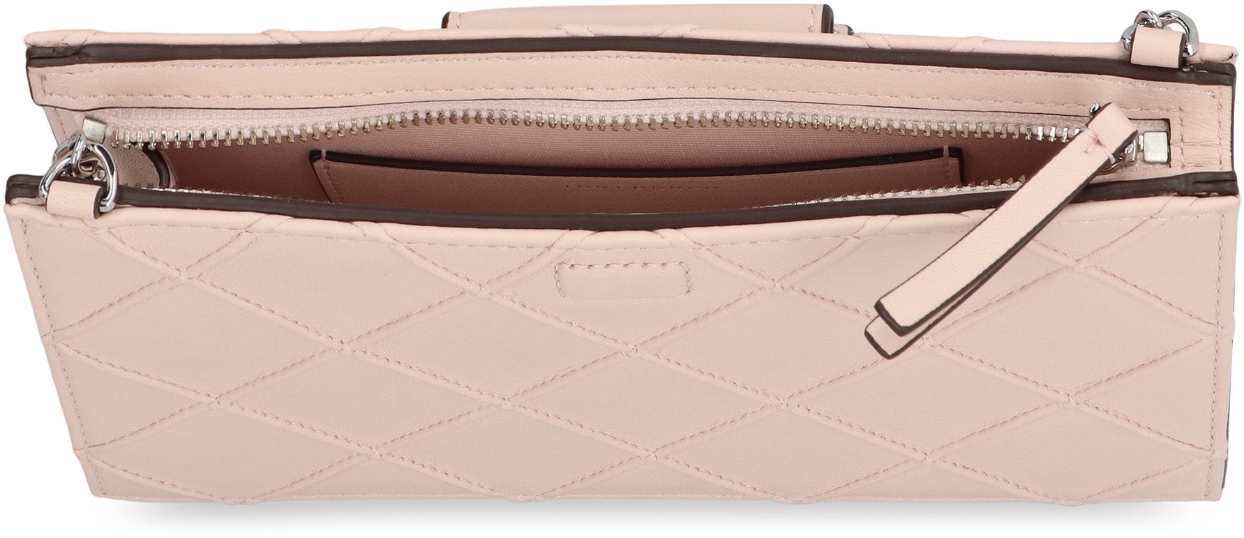 Fleming mini Leather wallet on chain