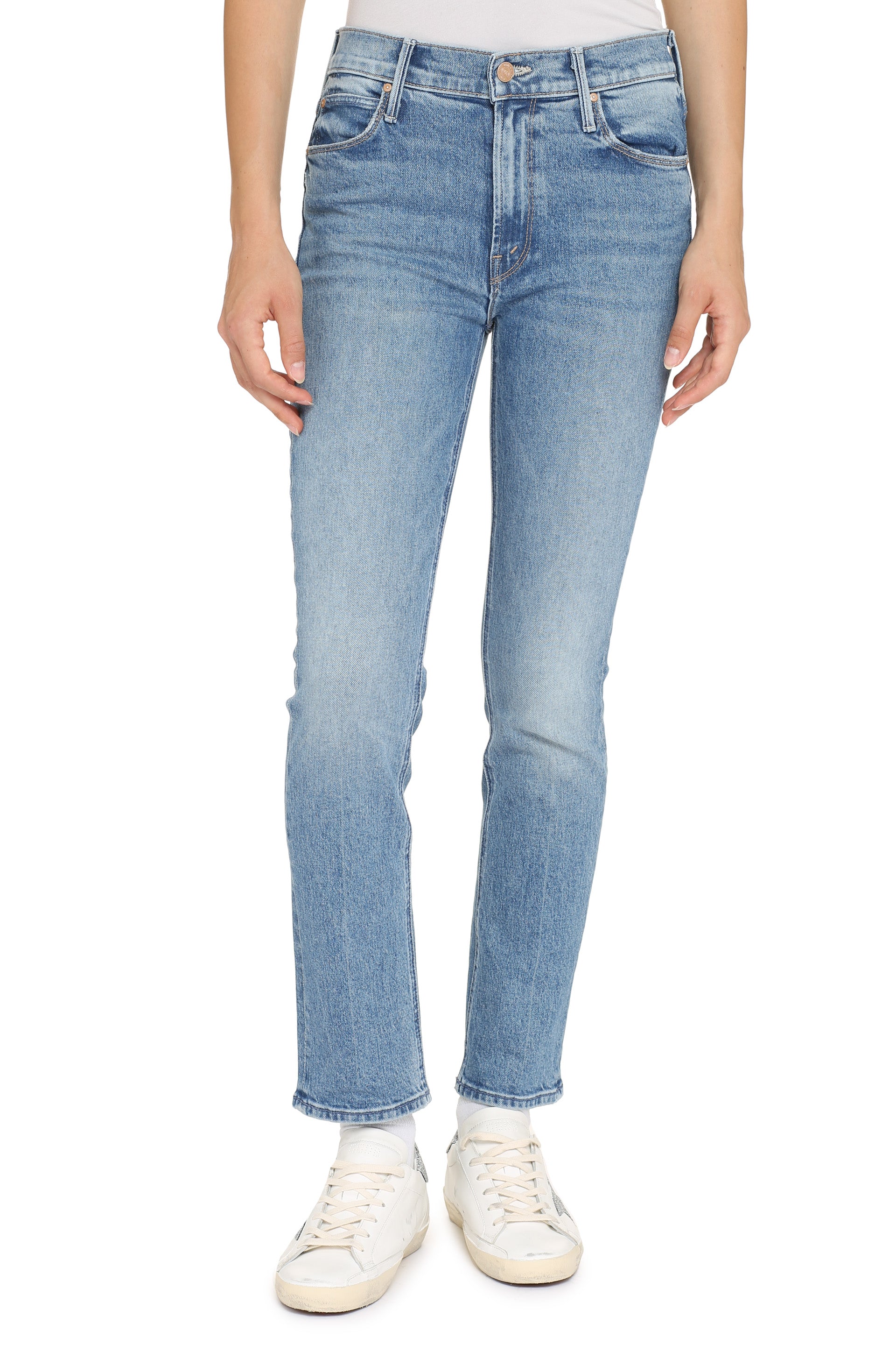 The Mid Rise Dazzer Ankle straight leg jeans