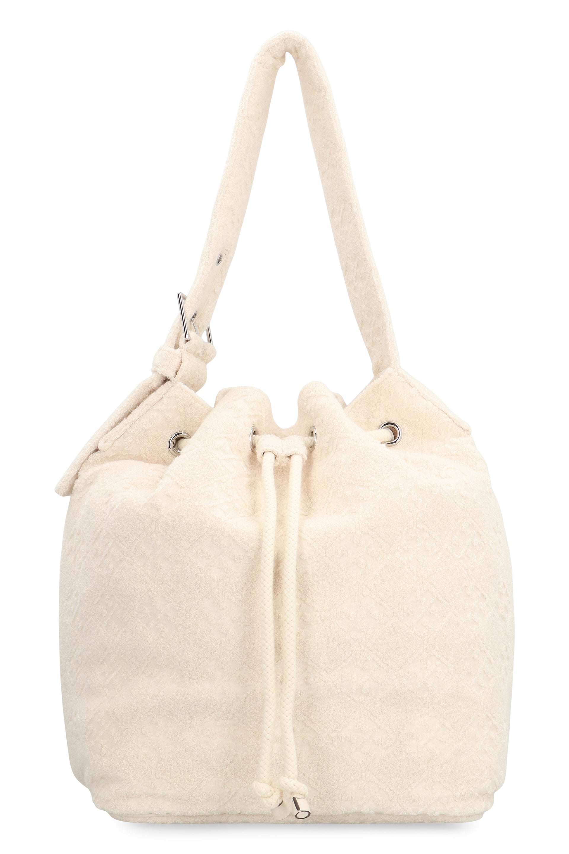 Towelling bucket bag