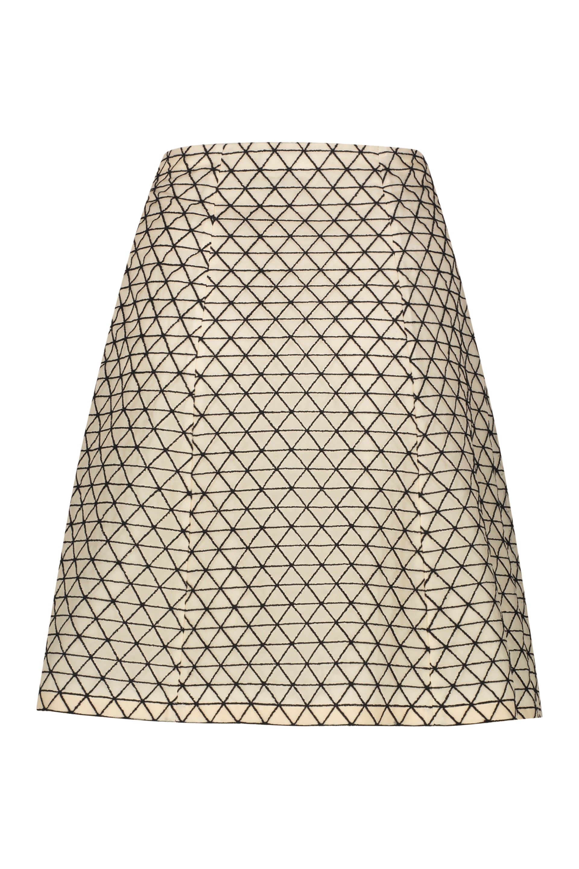 Embroidered silk skirt