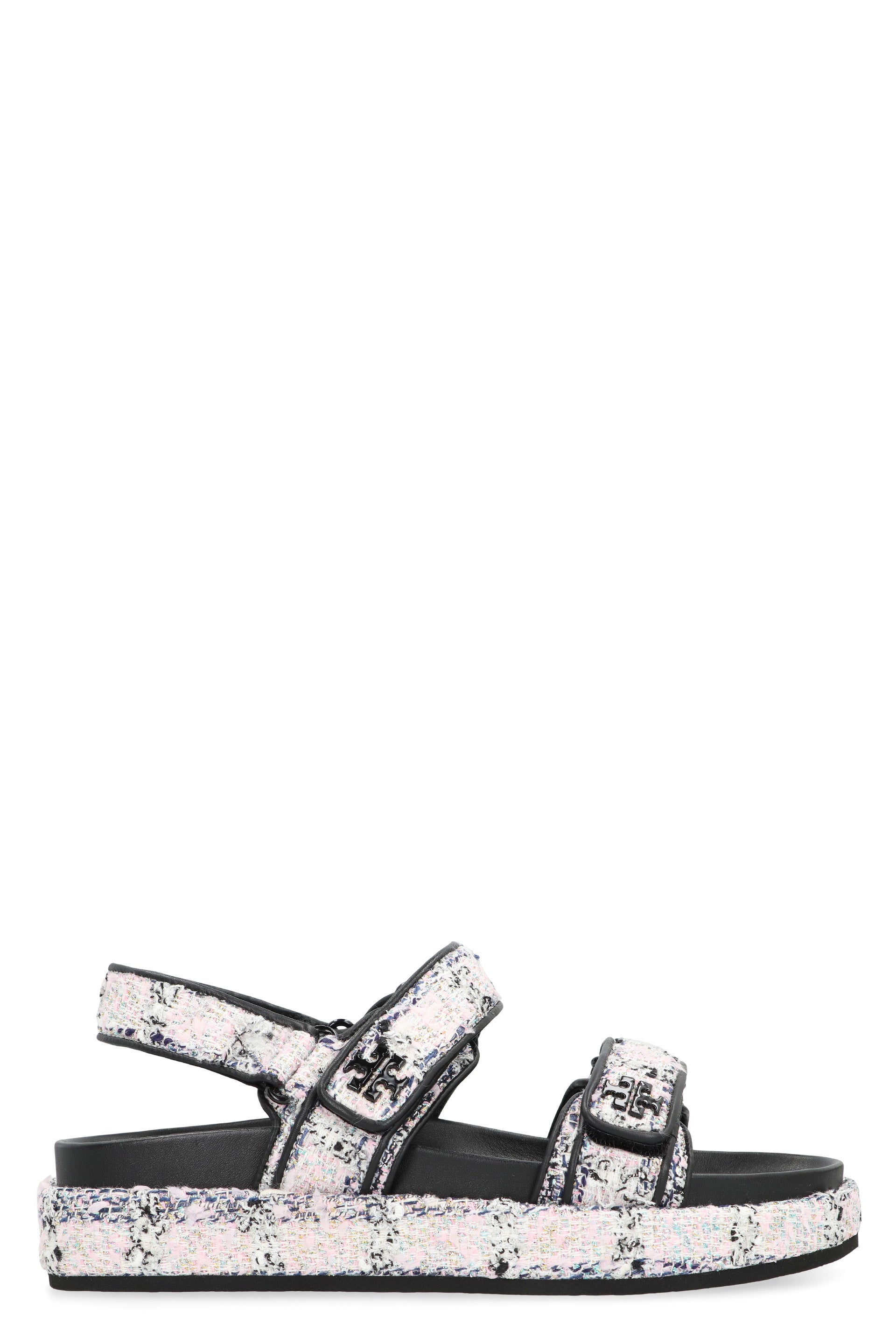 Knitted boucle sandals