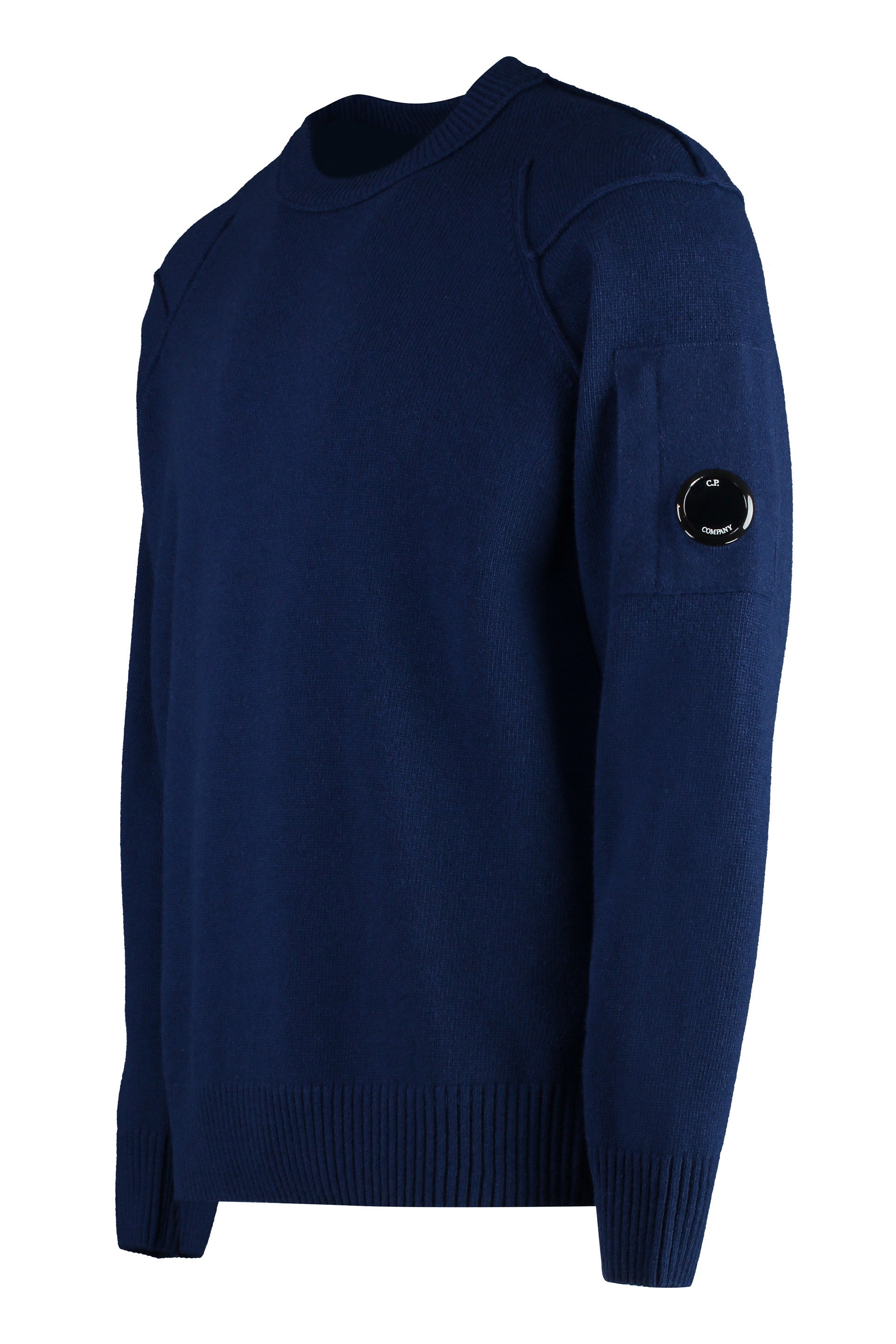 Crew-neck wool sweater