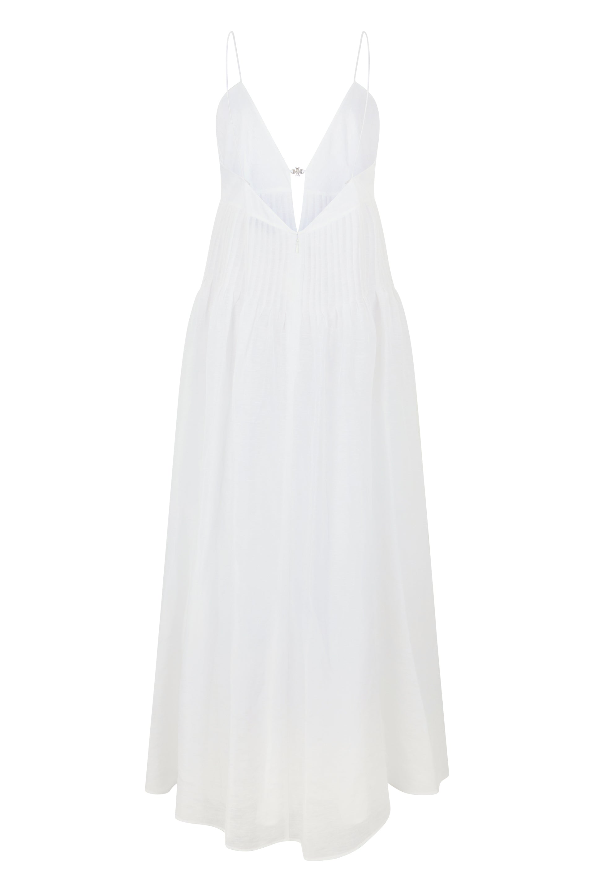 Dress in linen and silk