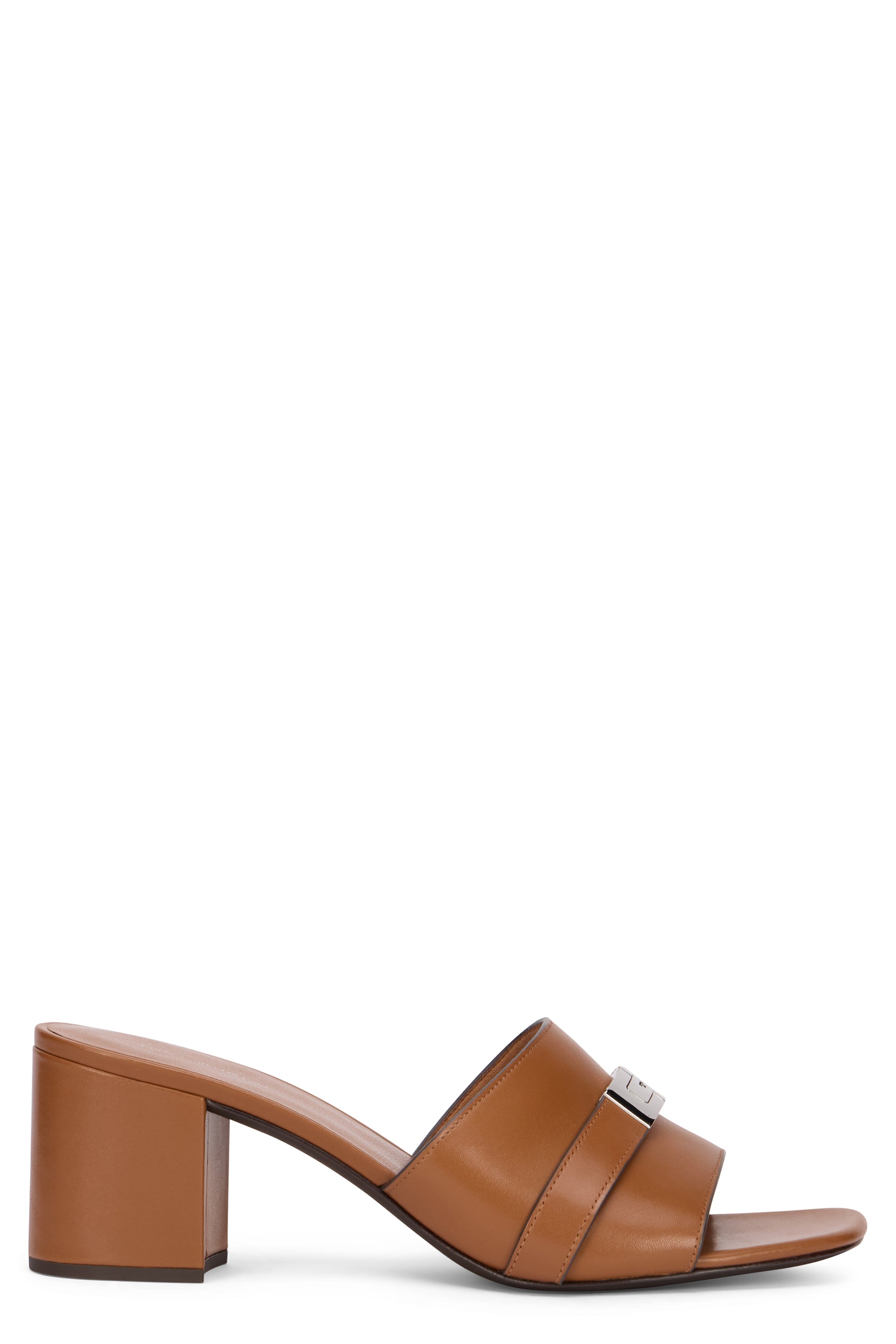 Heeled sandal in leather LeeLee