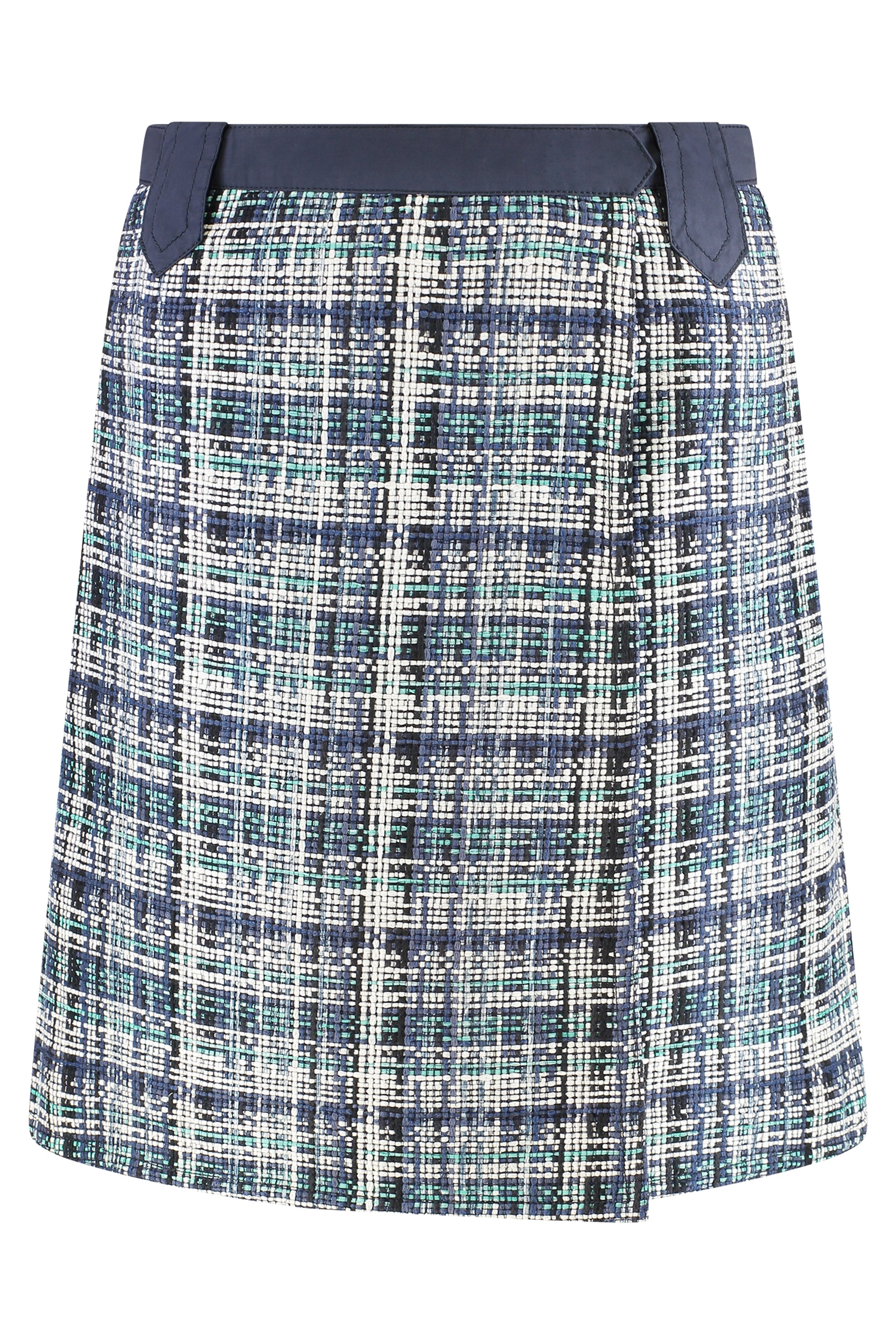 Cotton blend wrap skirt
