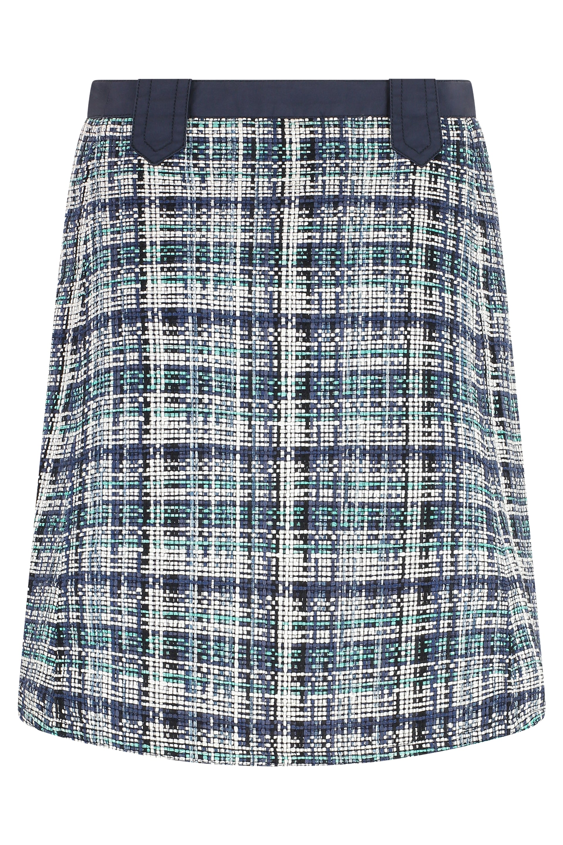 Cotton blend wrap skirt