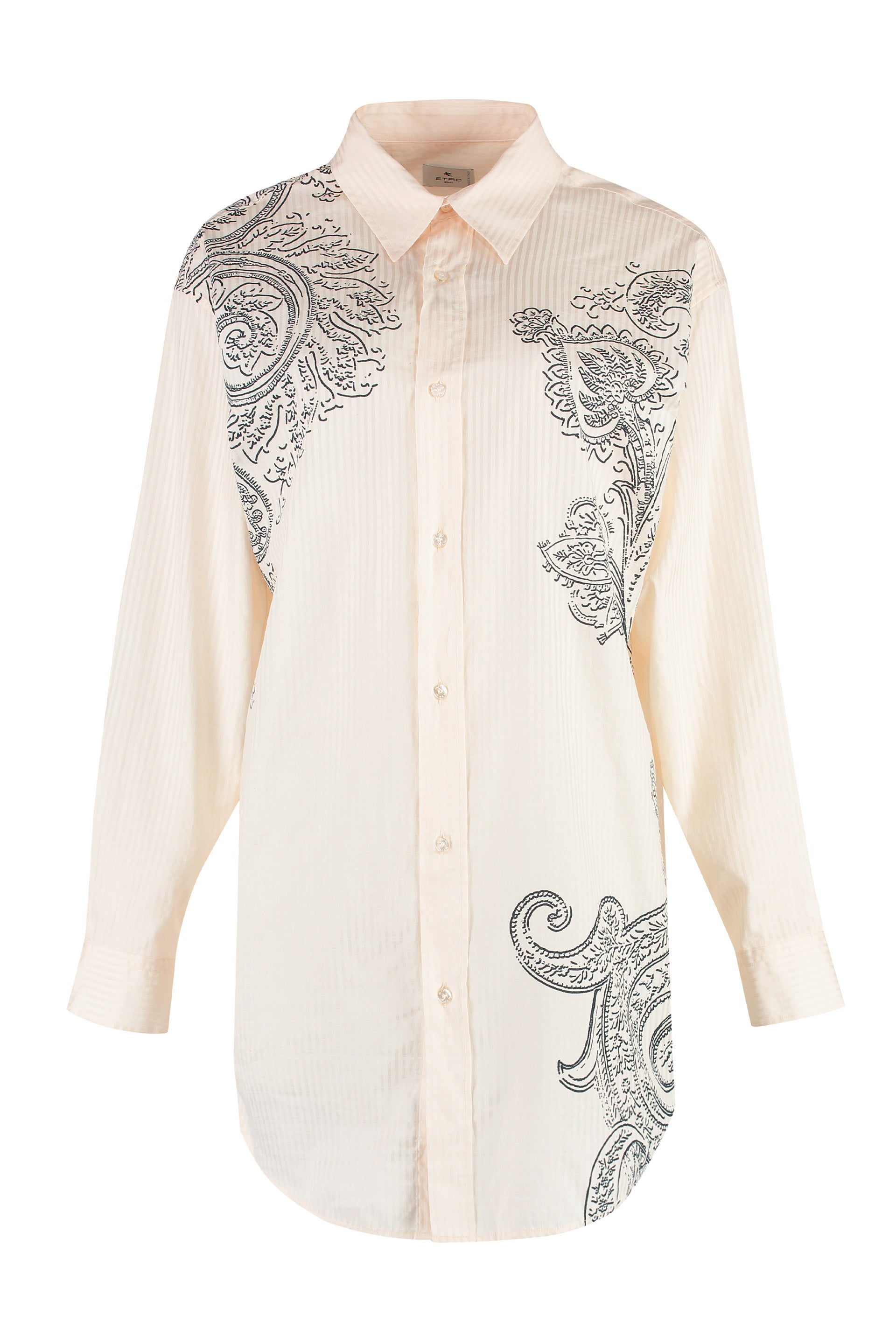 Silk-cotton blend shirt