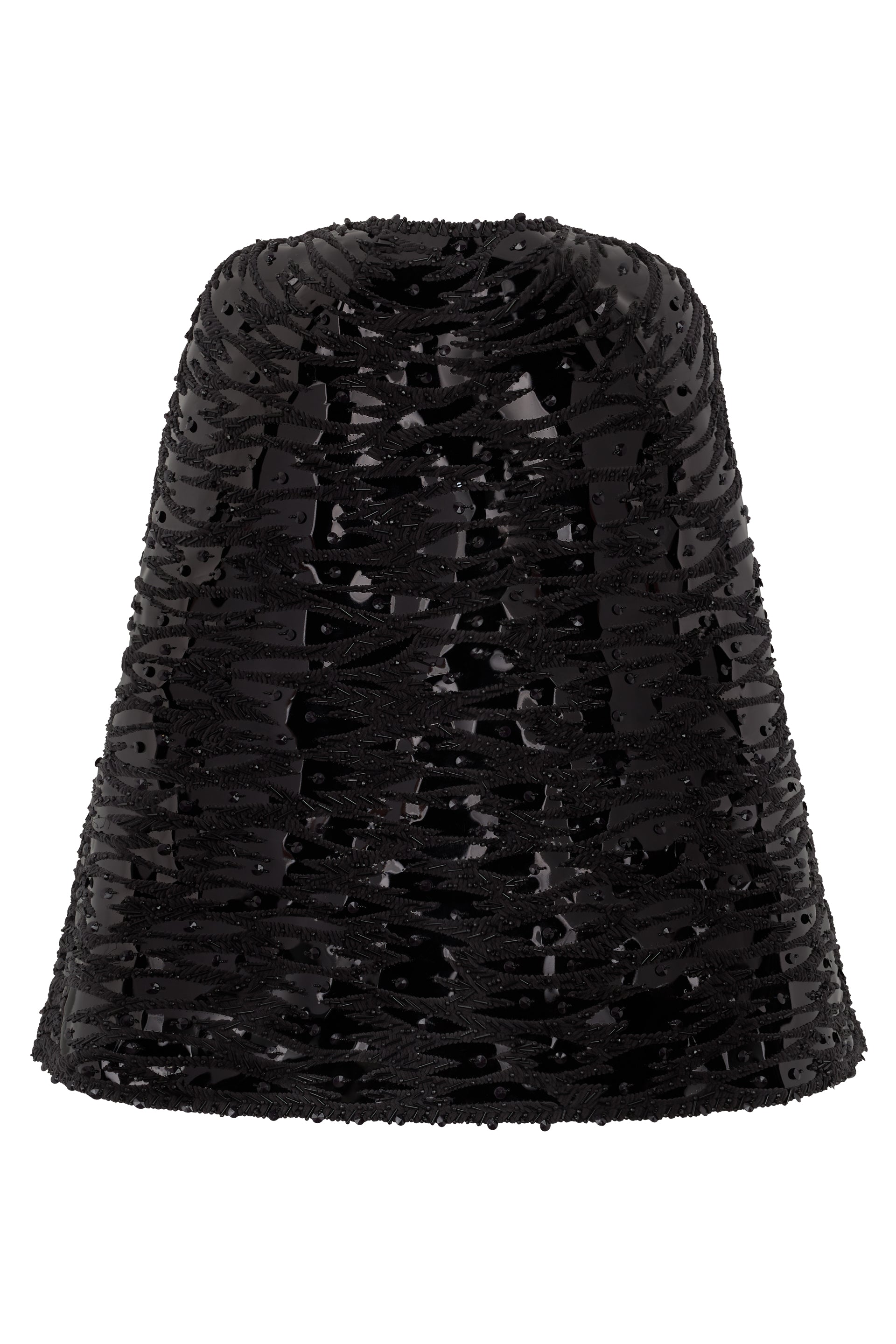 Silk cape with applications