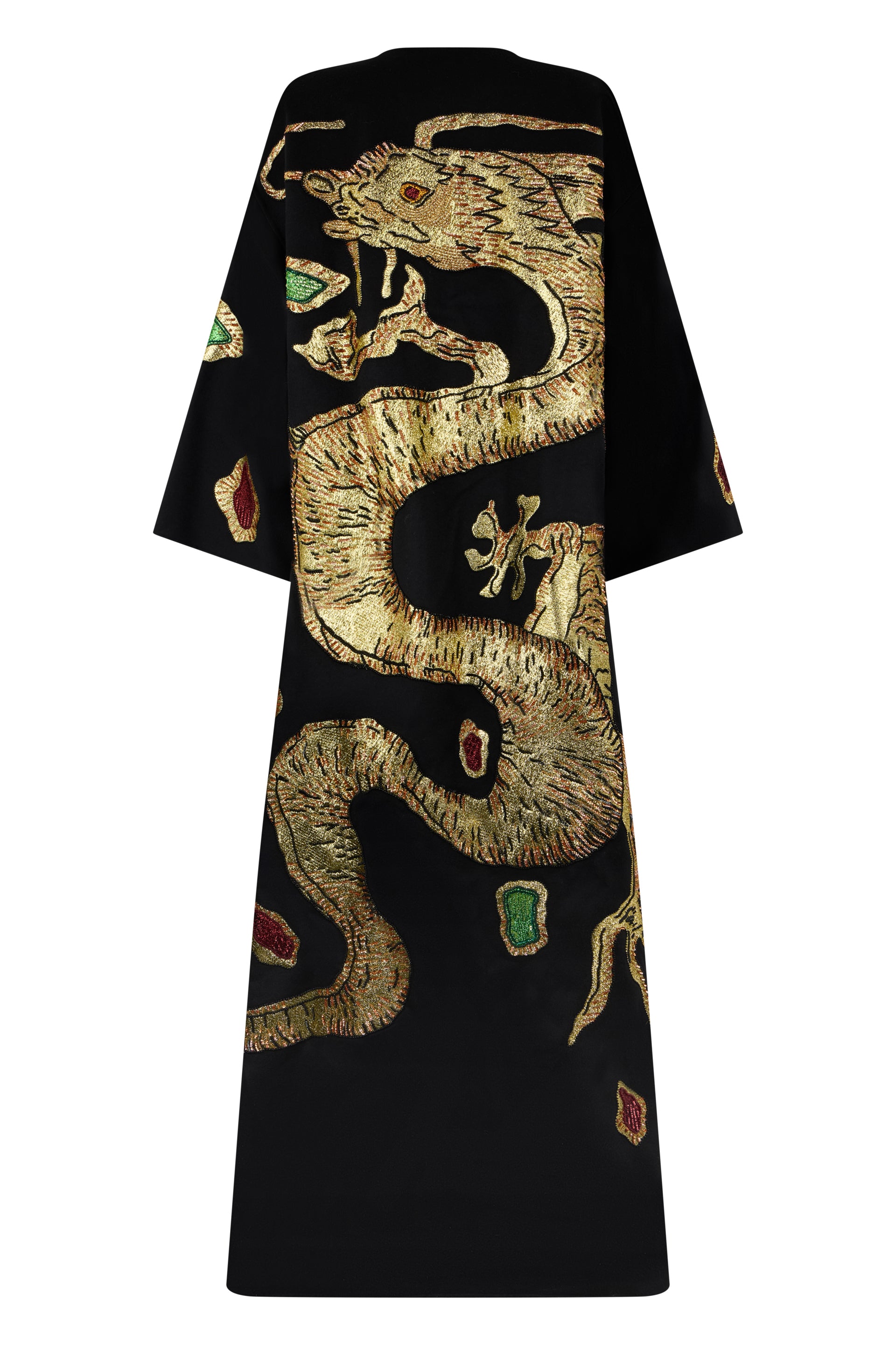 Kimono-style coat with sleeves