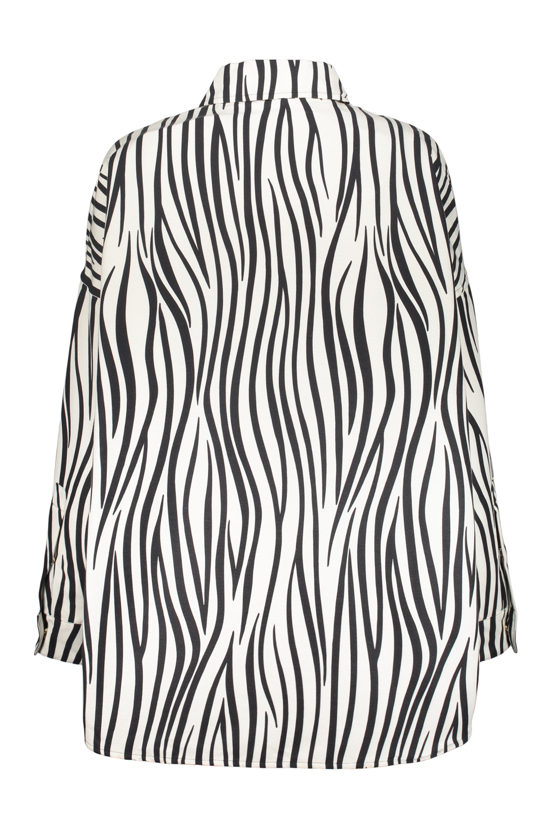 Casual elegant jacket with black and white stripes