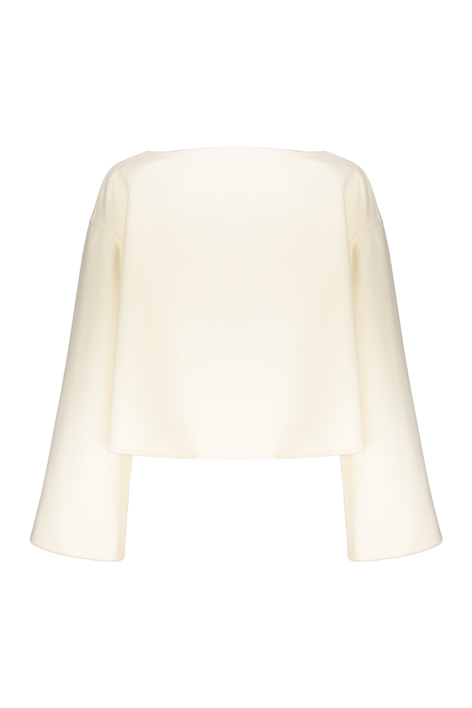 Elegant cropped jacket with bell sleeves