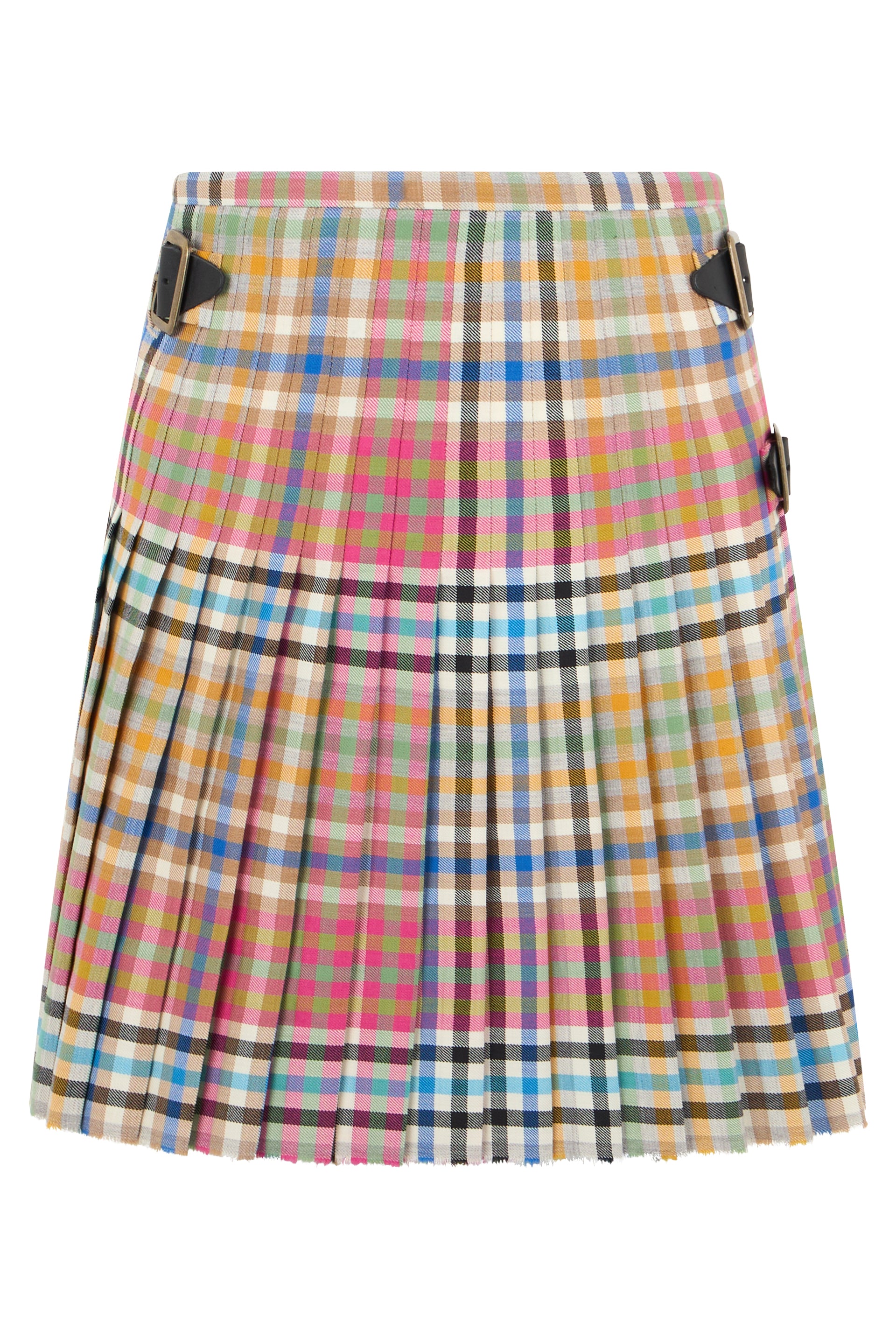 Tartan wool skirt