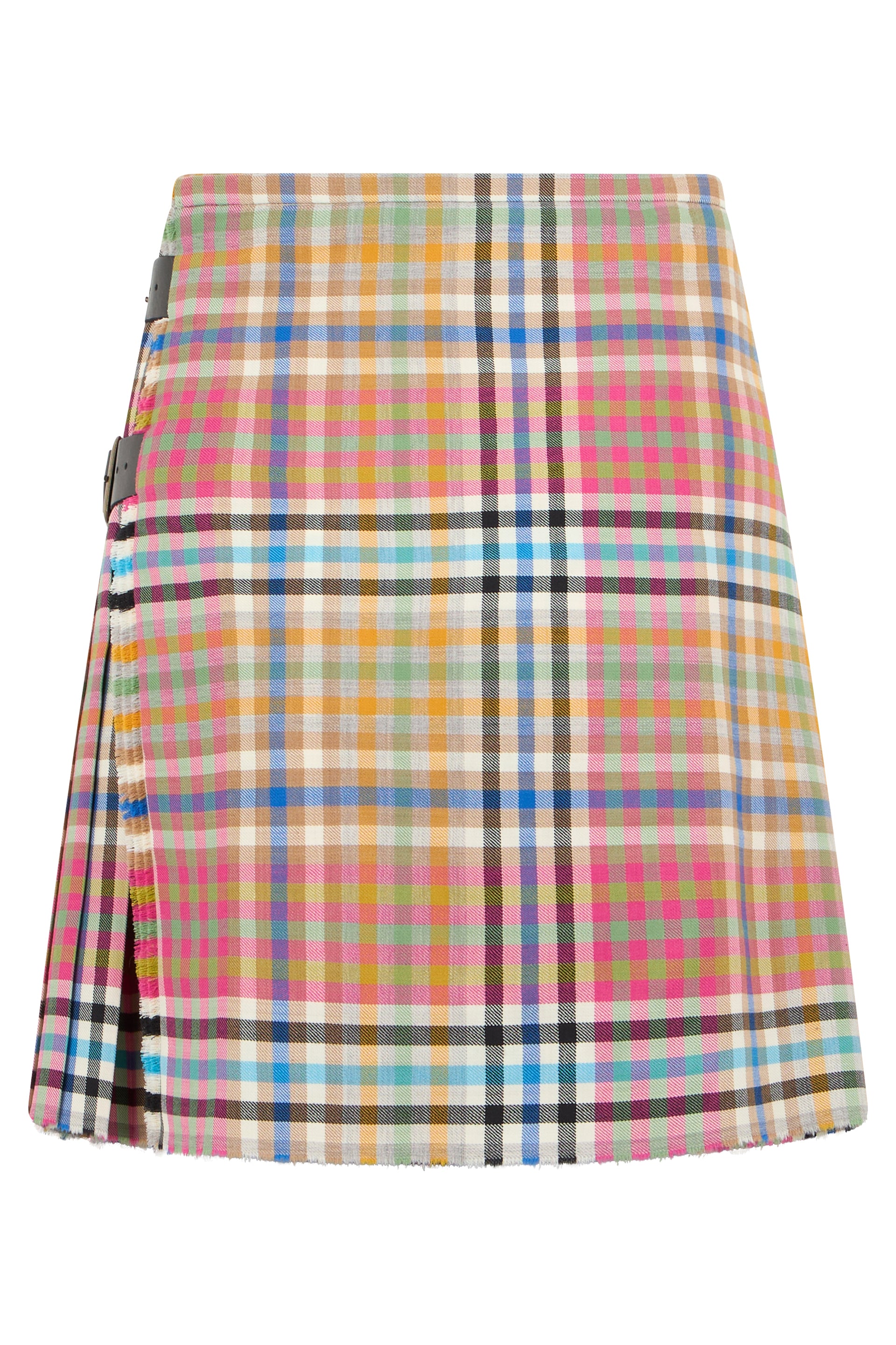Tartan wool skirt