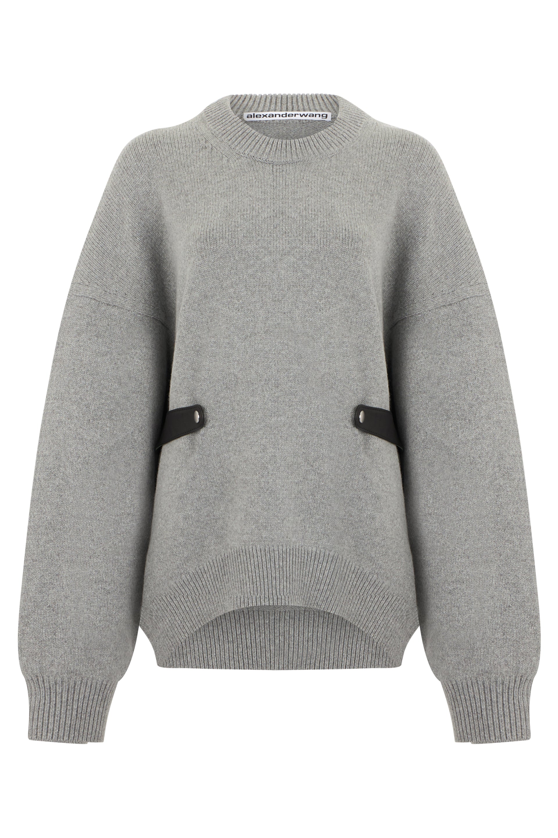 Sweater in mixed wool with detail