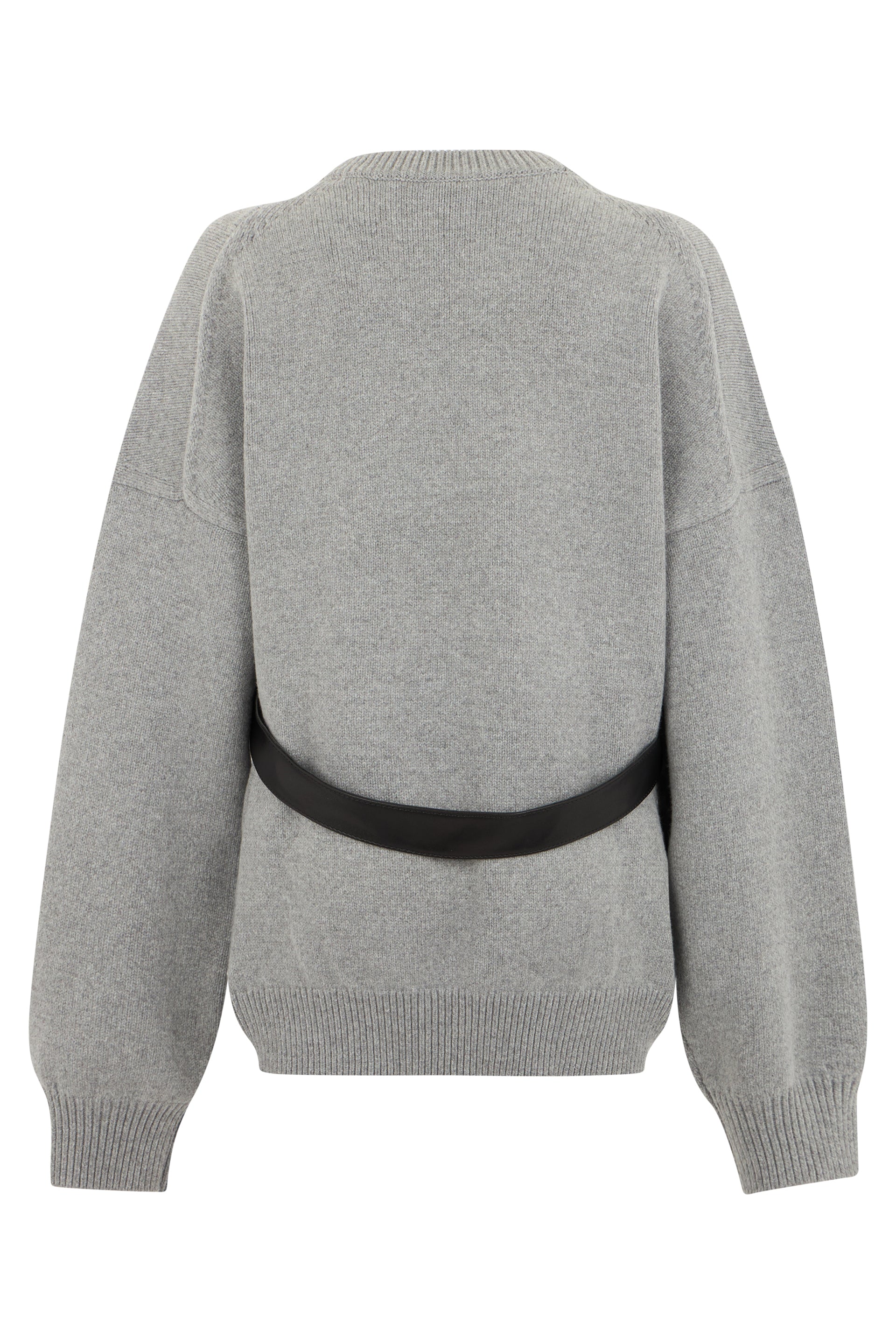 Sweater in mixed wool with detail