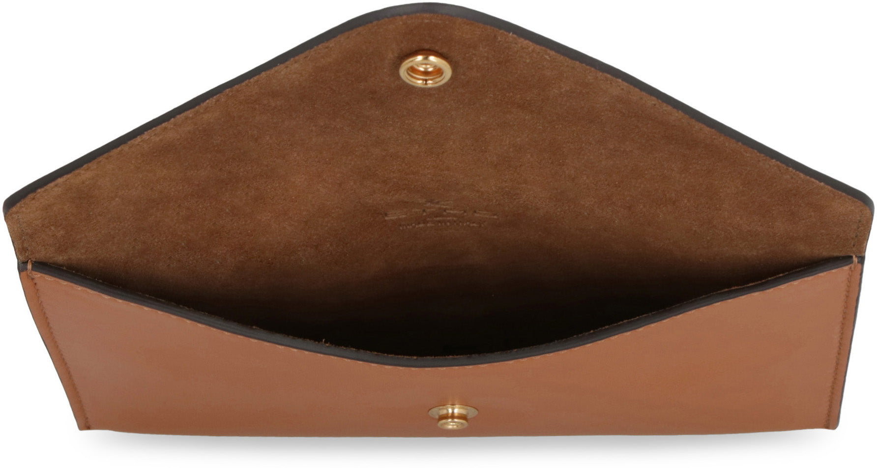 Leather flat pouch