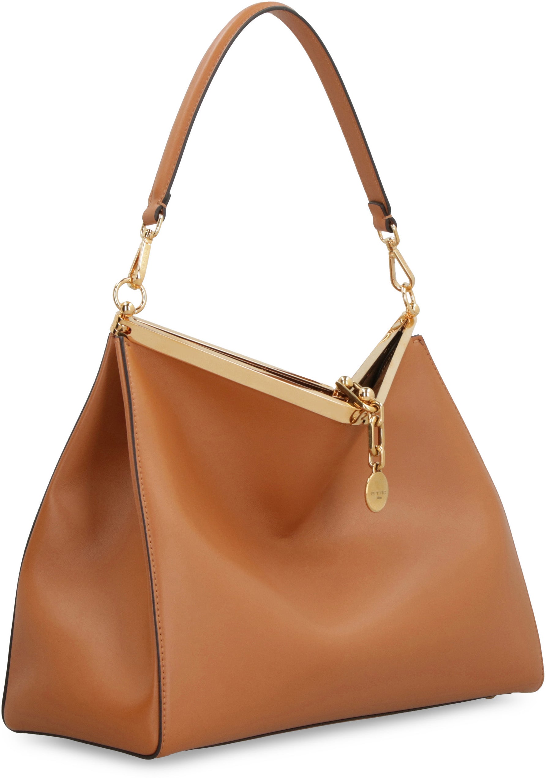 Vela leather shoulder bag