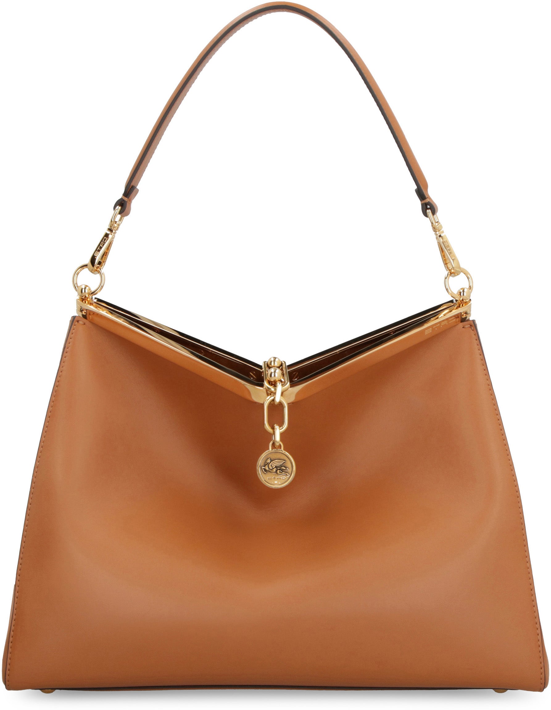 Vela leather shoulder bag