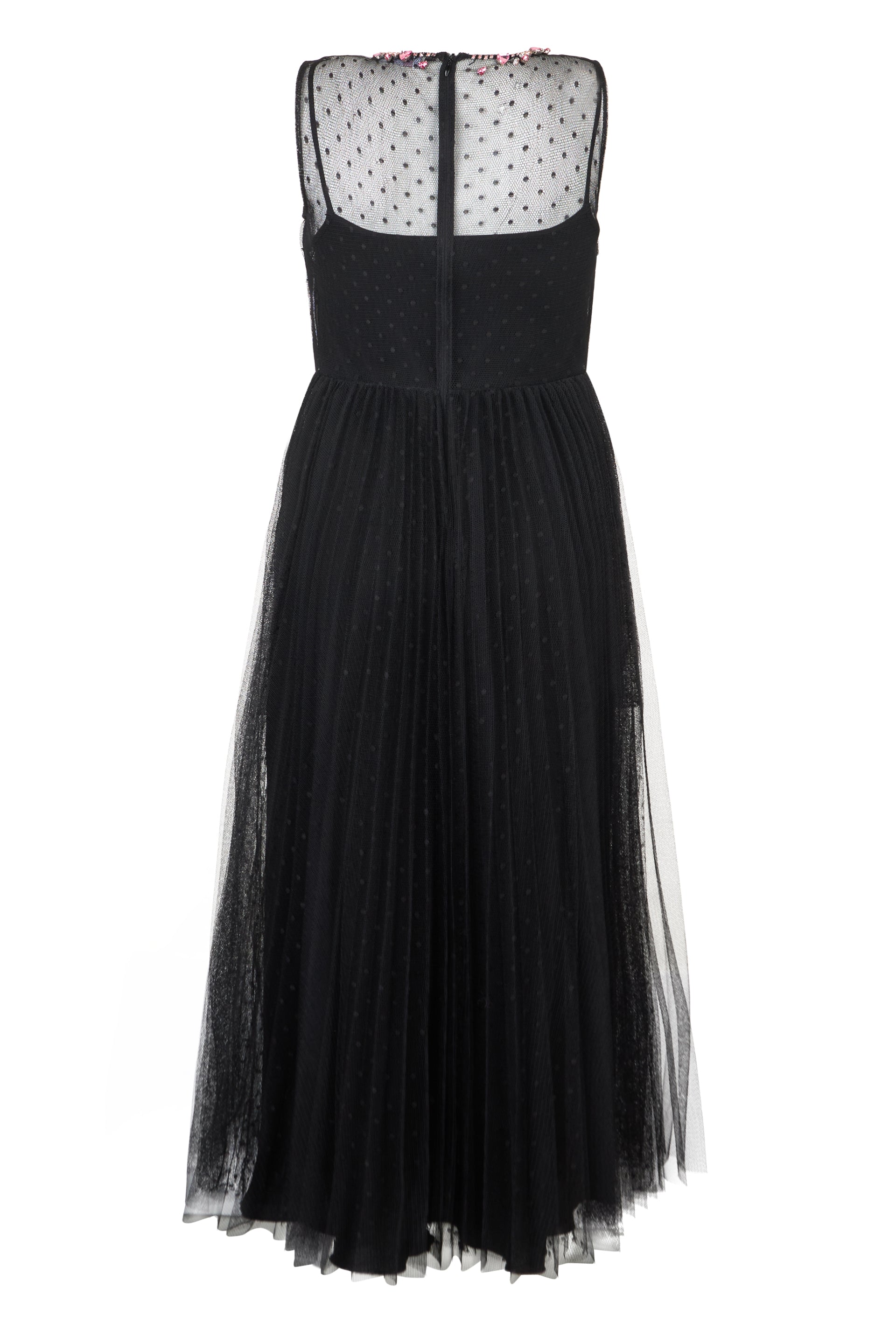 Long dress in an elegant shade of black, refined and chic design.
