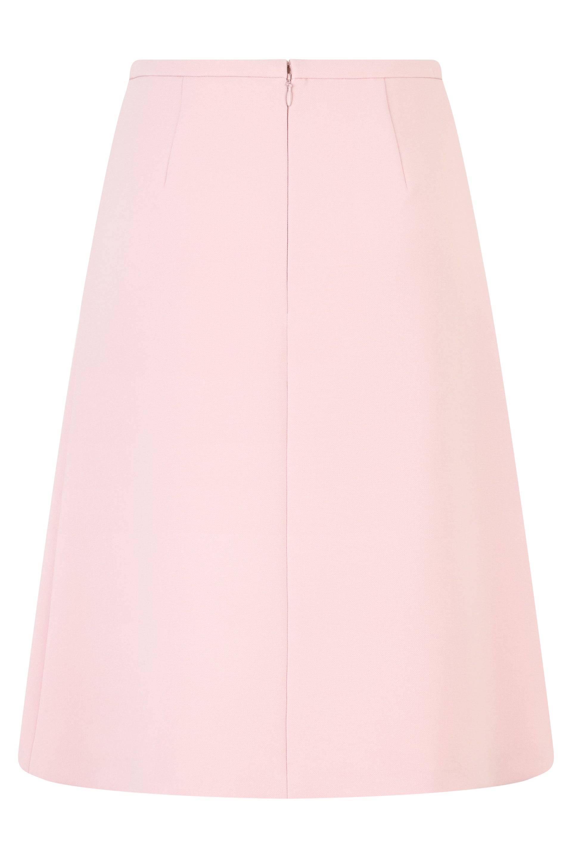 Knee-length skirt in pink with a minimal and elegant design.