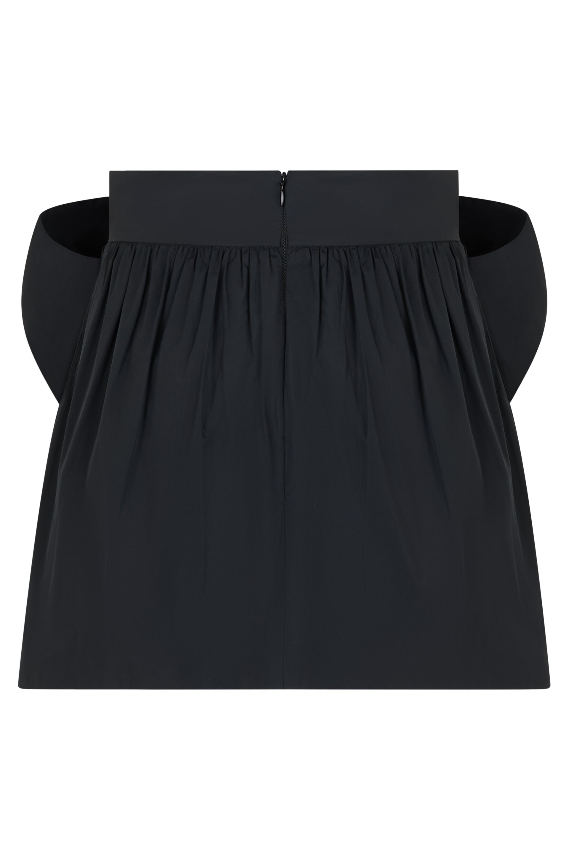 Top without straps black with elegant bow.