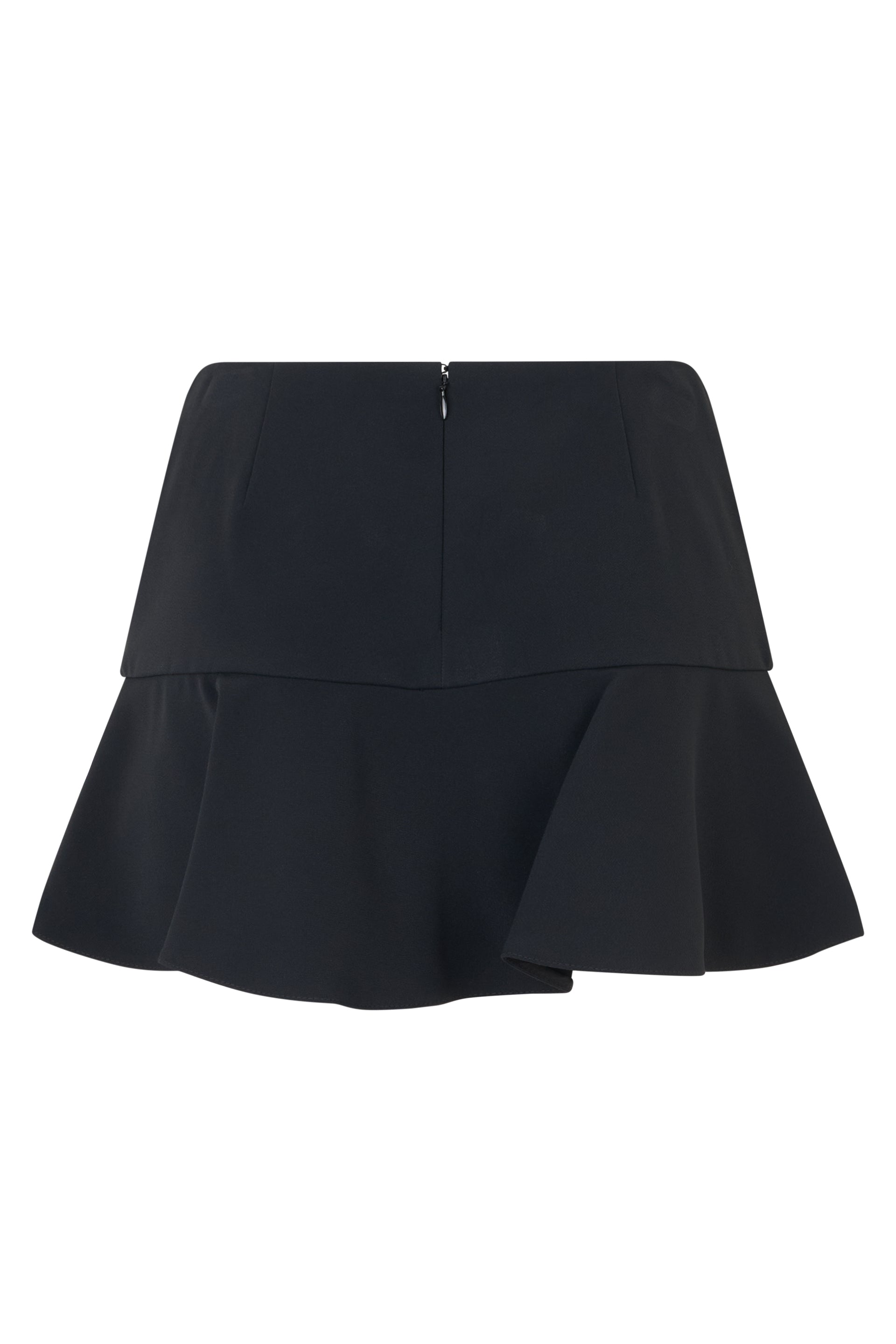 Short black skirt, minimal and versatile.