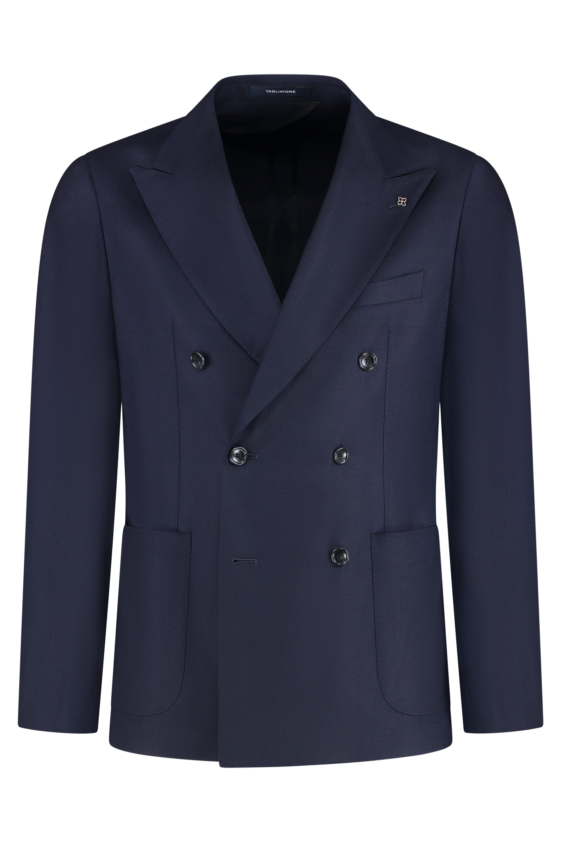 Double-breasted virgin wool jacket